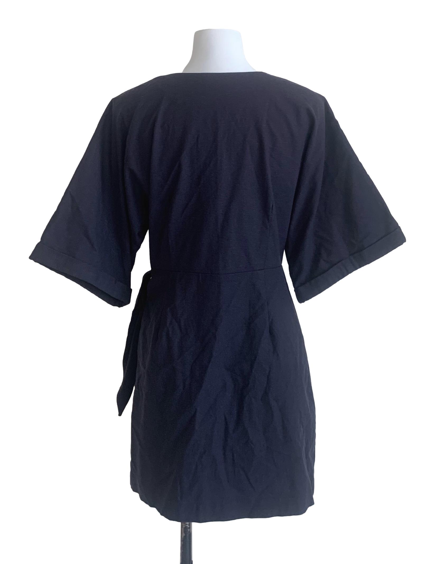 Navy Blue Wrap Cardigan LB