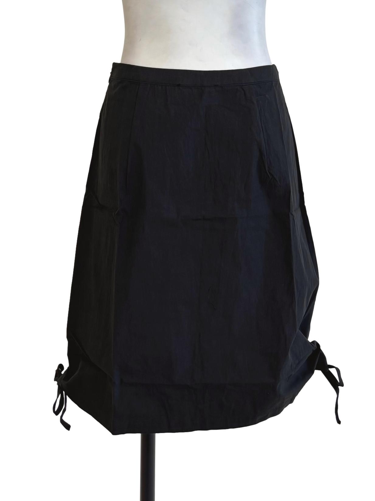 Black Dia Drawstring Skirt