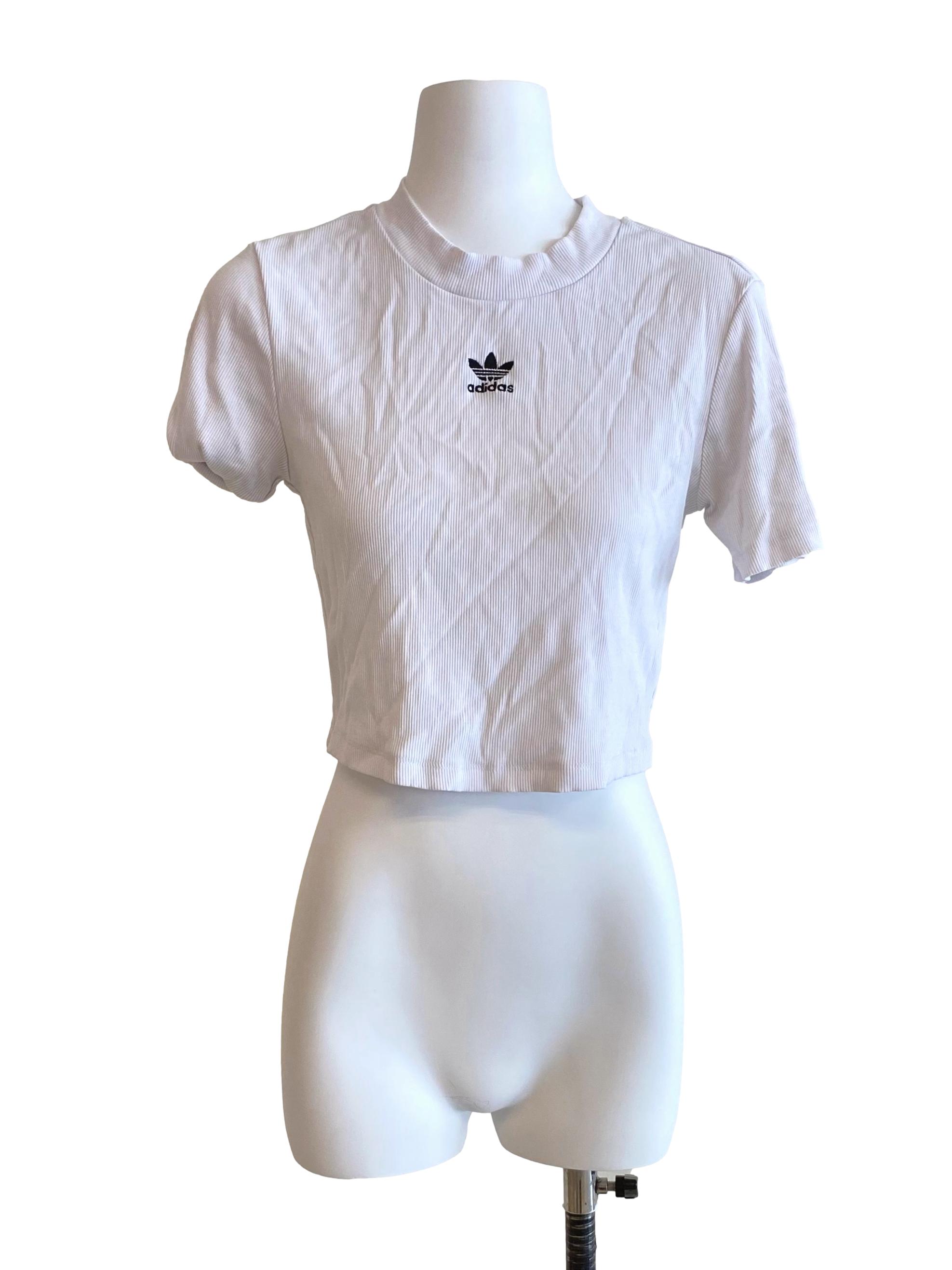 White Crop Top Tee