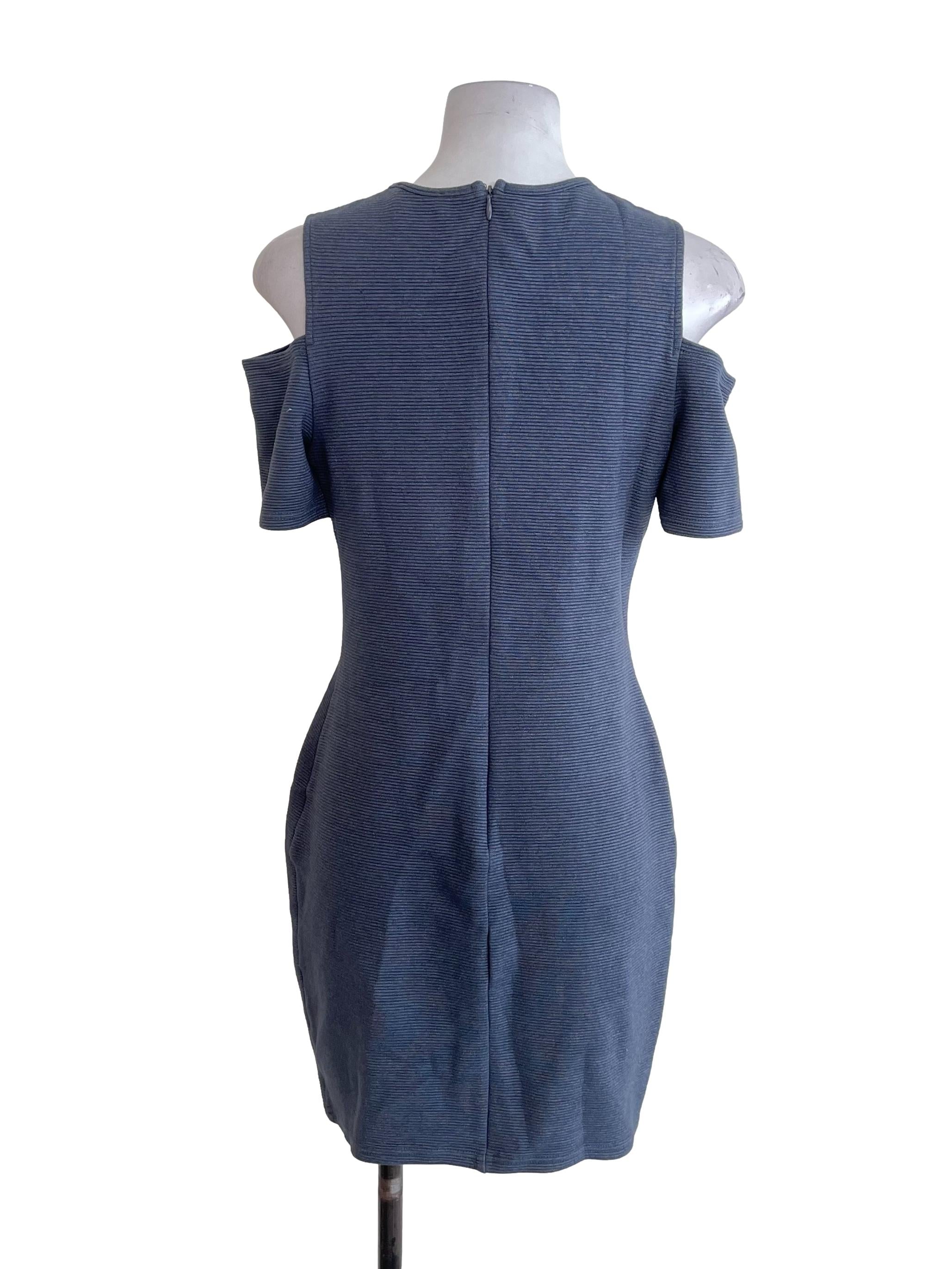 Grey Off-Shoulder Dress