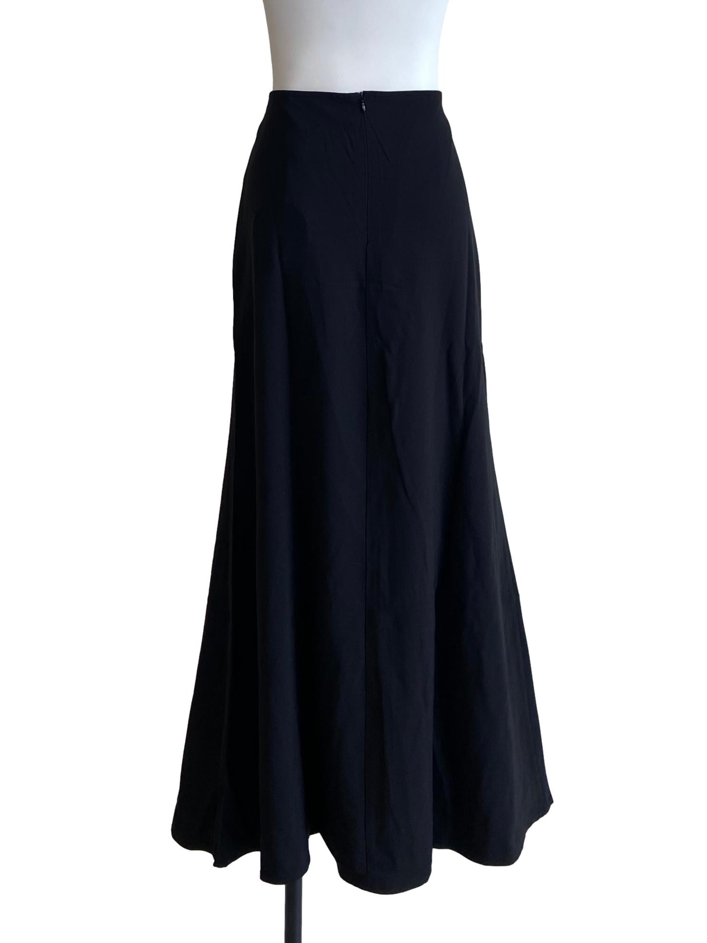 Charcoal Grey A-Line Skirt