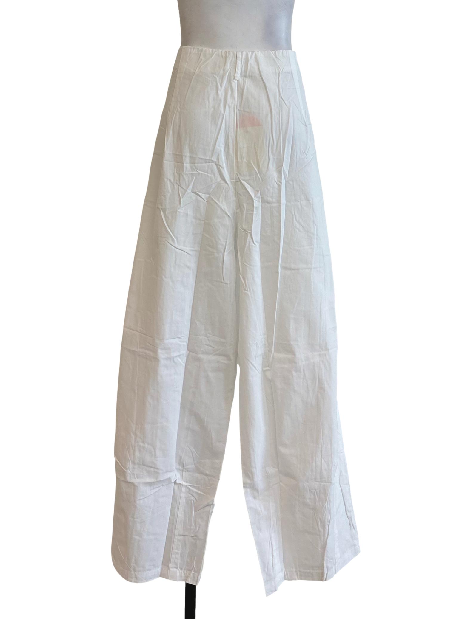 White Gaye Drawstring Parachute Pants Limited Edition