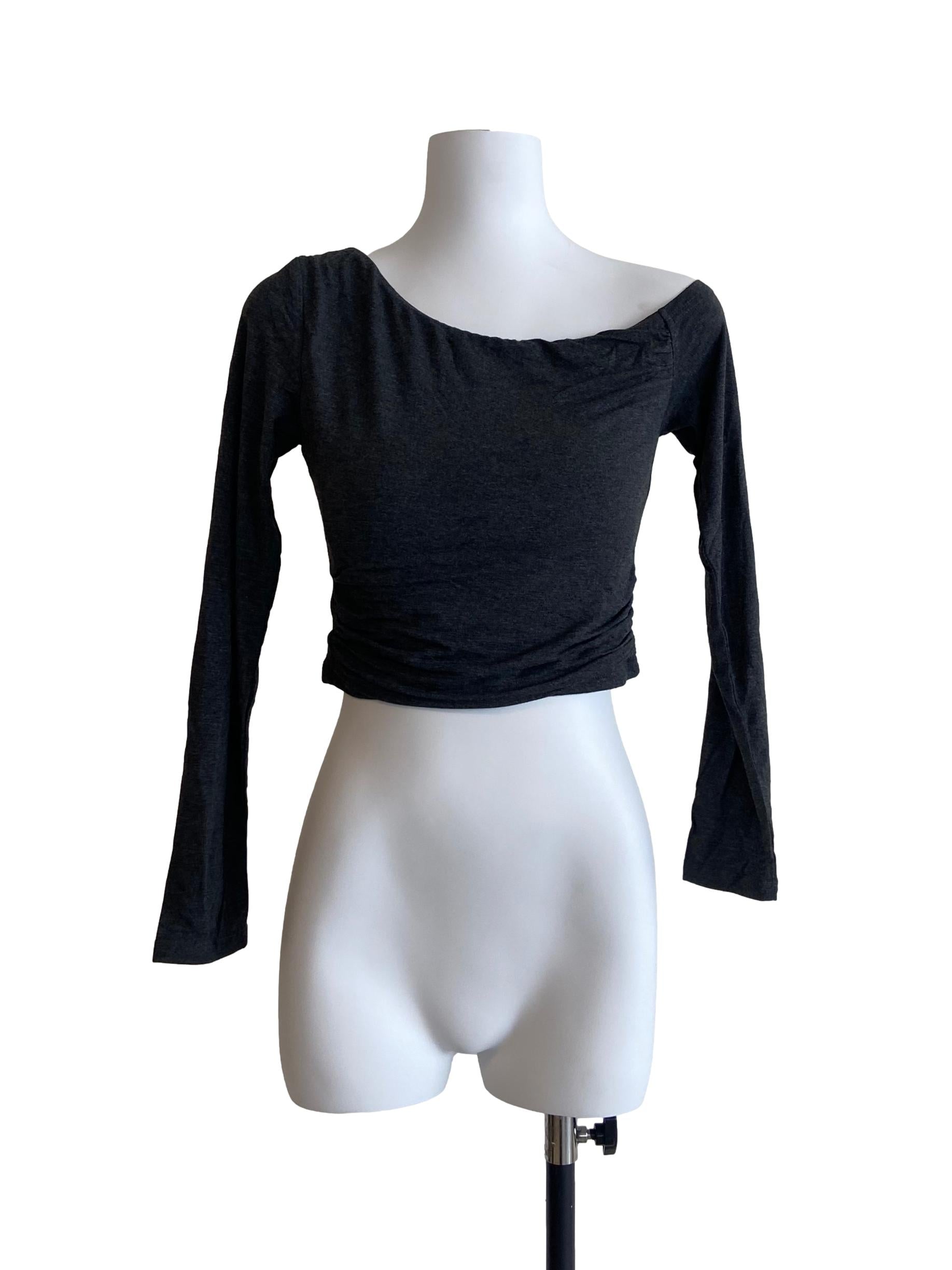 Pebble Grey Asymmetric Top