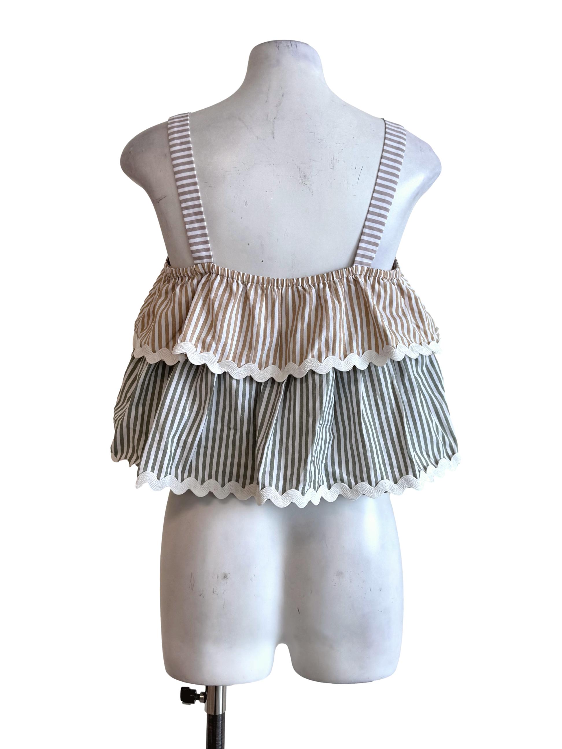 Tri-Color Stripes Layer Top TCL