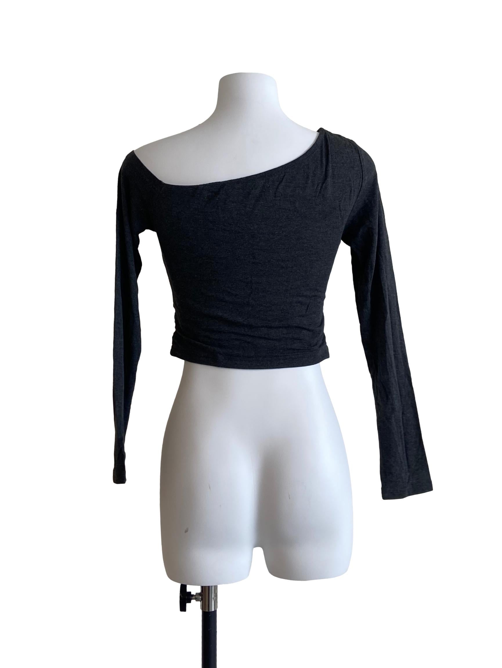 Pebble Grey Asymmetric Top