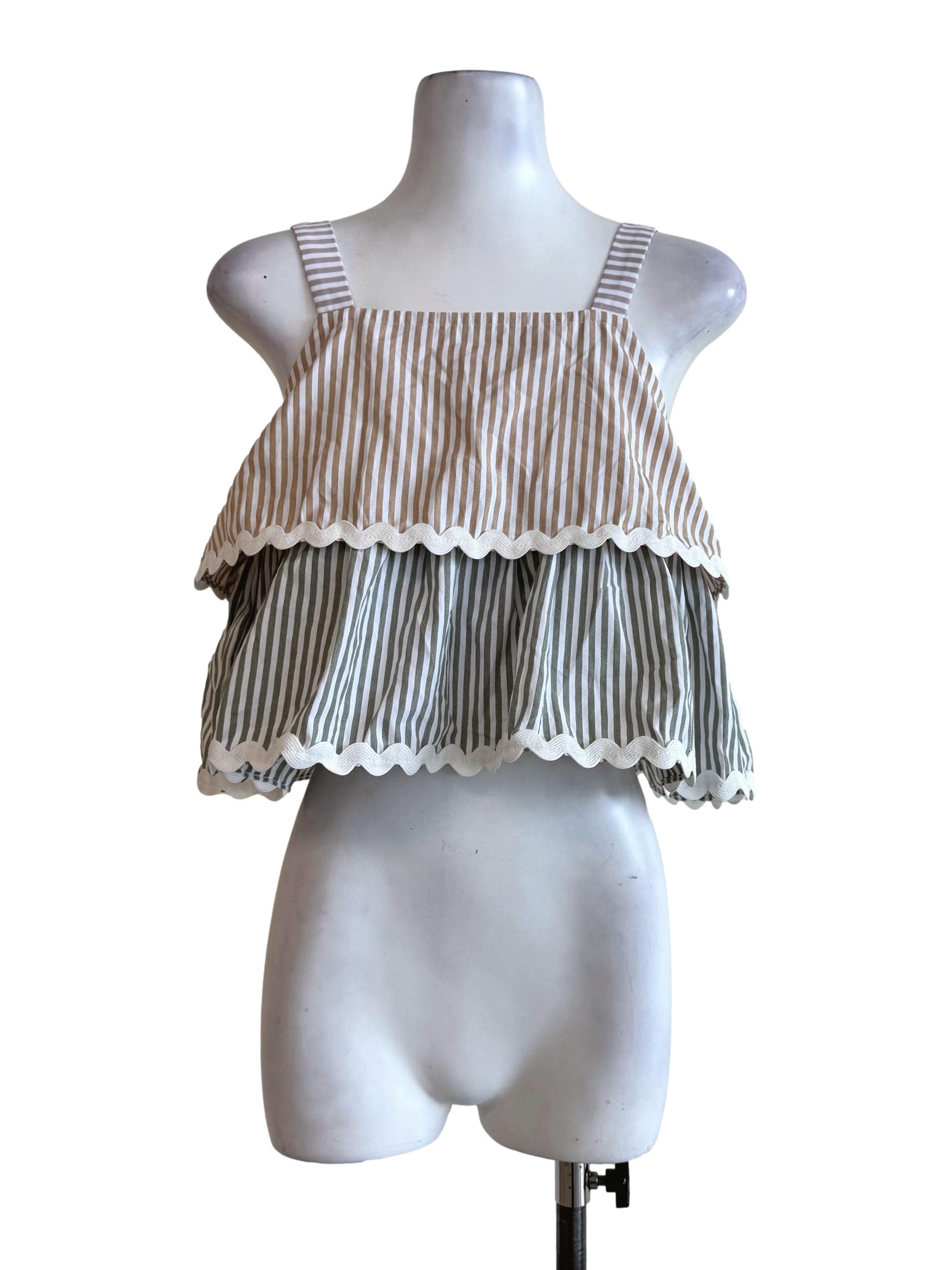 Tri-Color Stripes Layer Top TCL