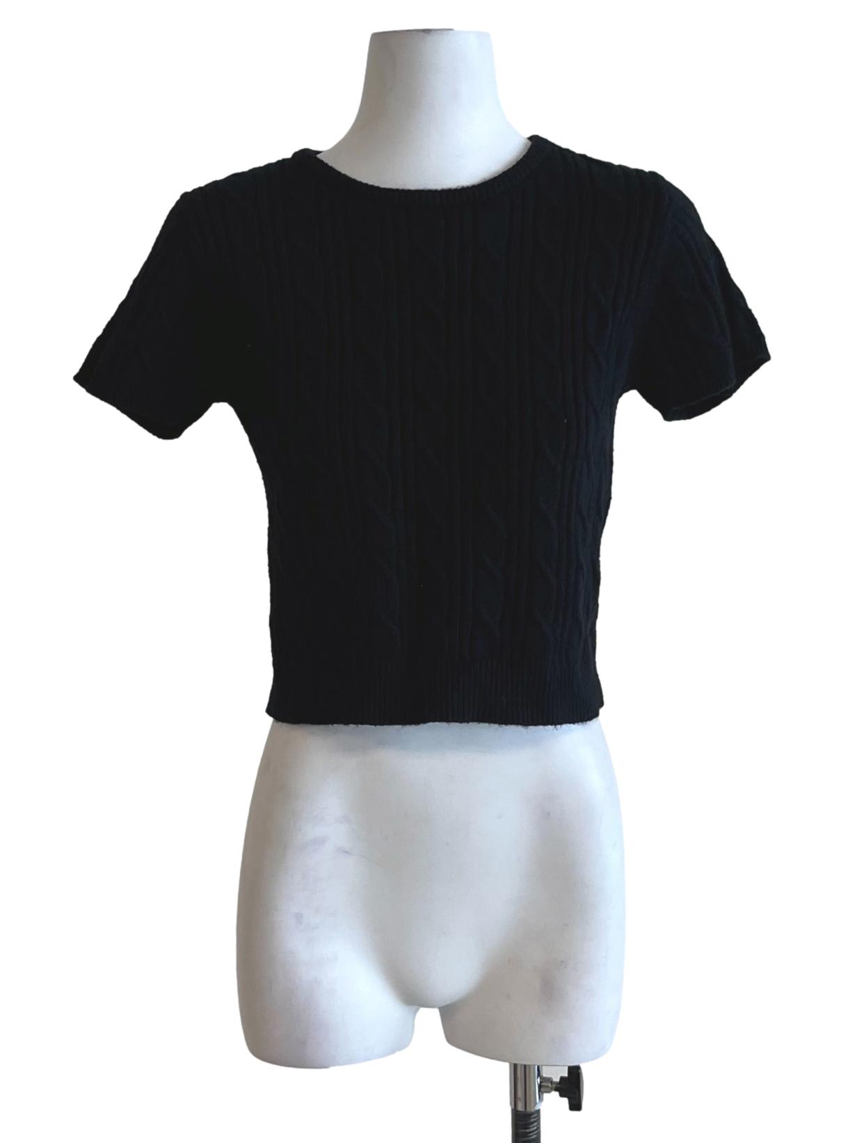 Black Jewel Neckline Blouse
