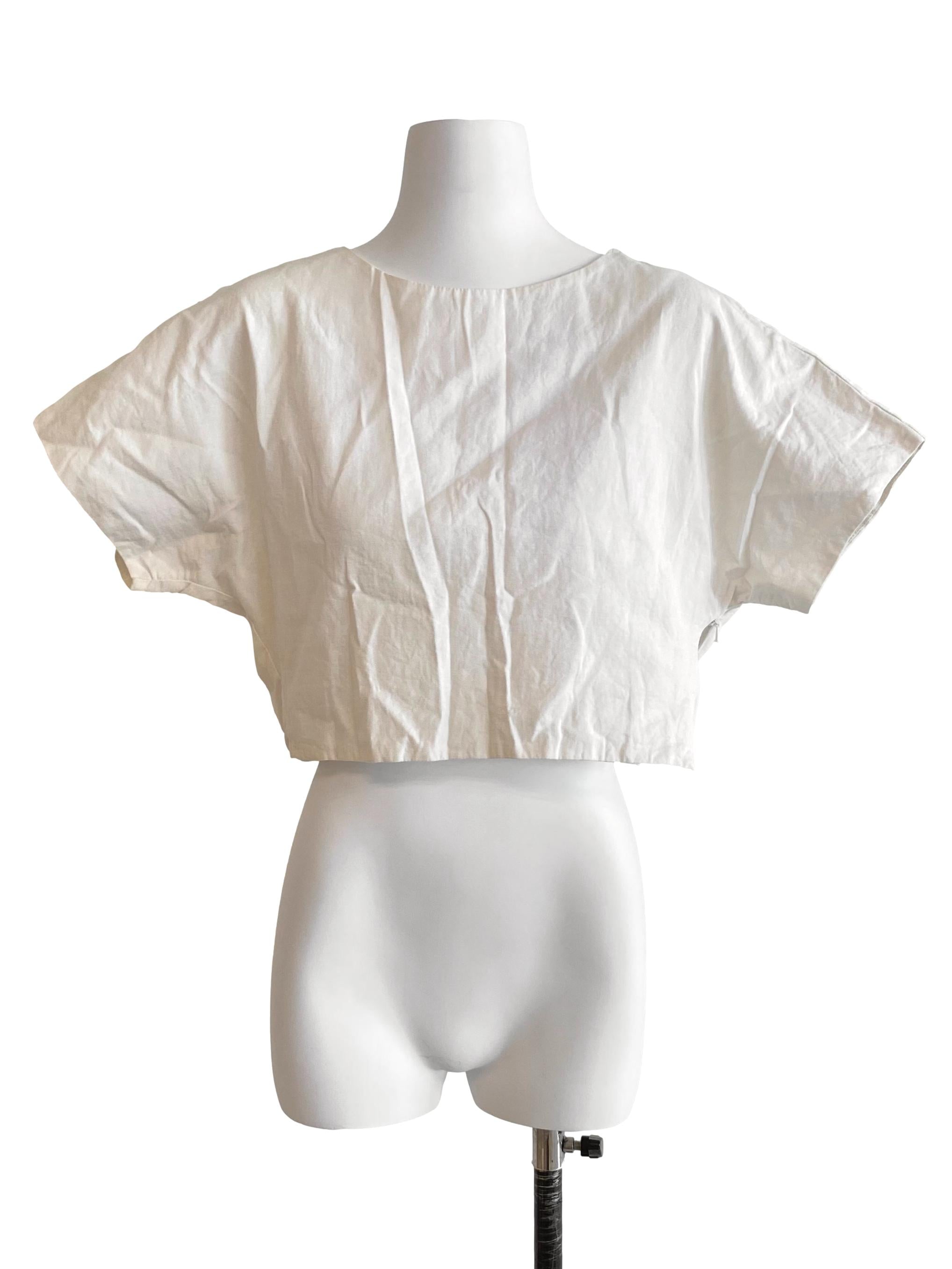 Cotton Twill Cropped Top OSN