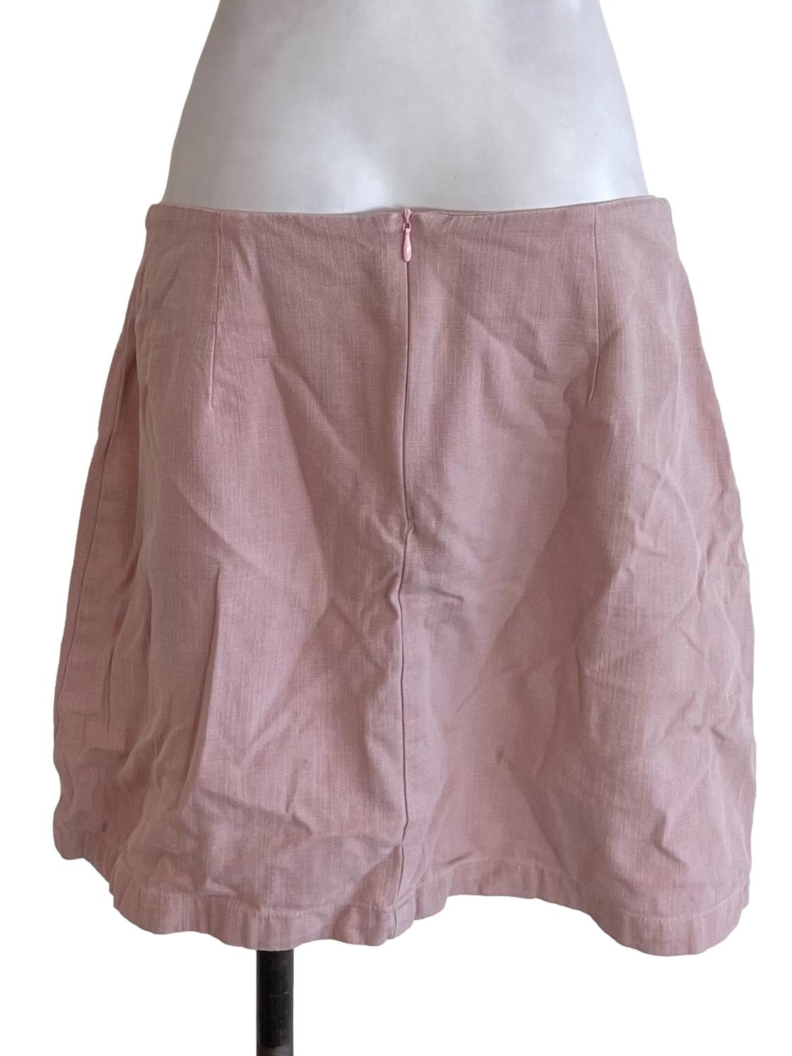 Nude Pink Layered Skirt