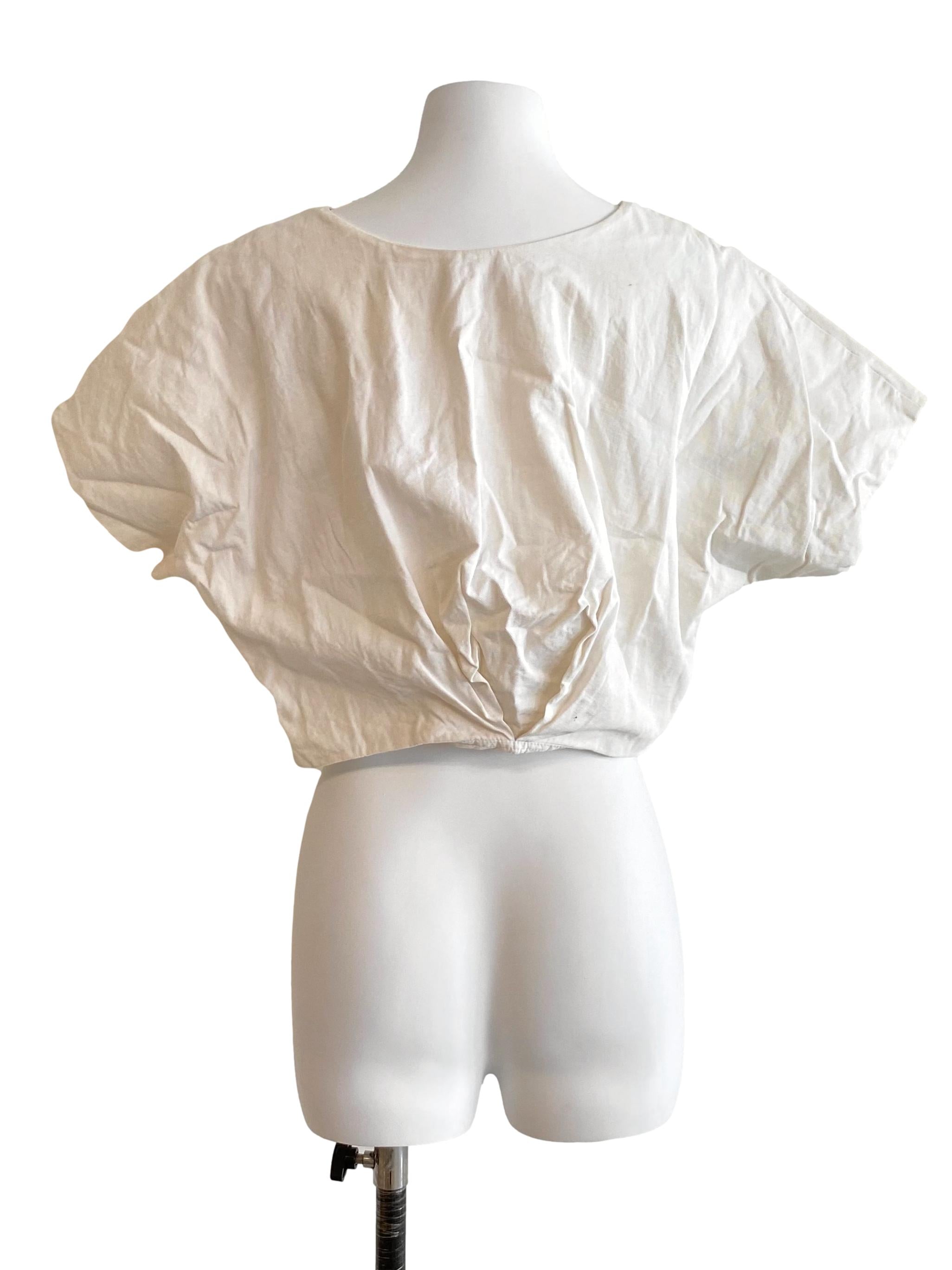 Cotton Twill Cropped Top OSN