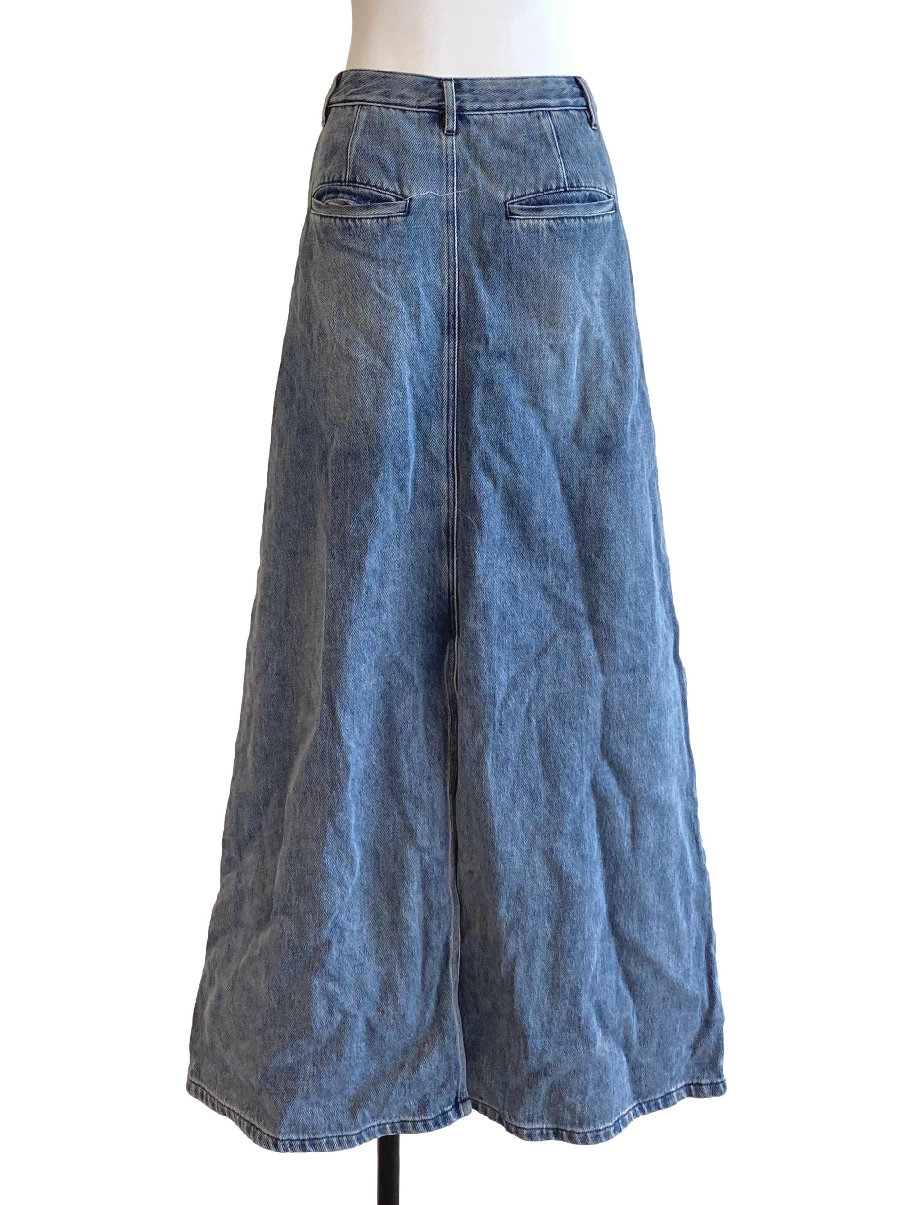 Blue Jean A Line Skirt