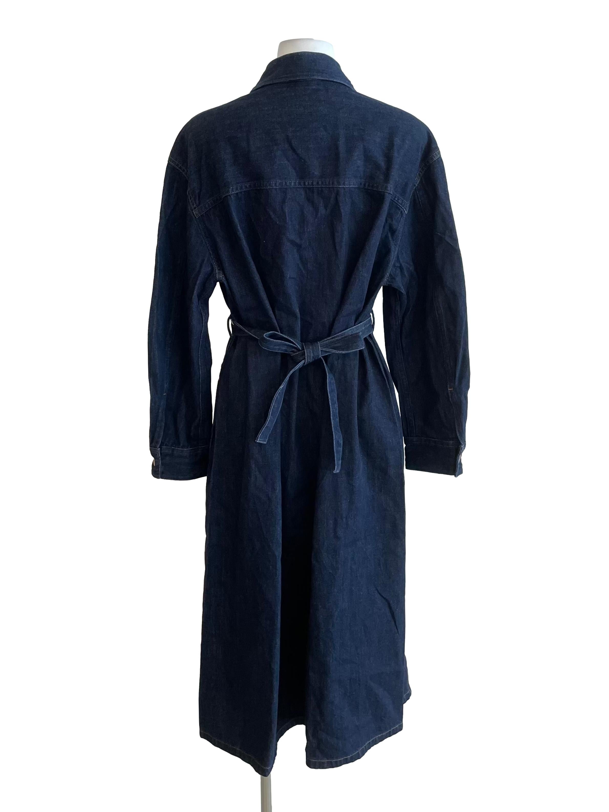 Navy Denim Shirt Dress