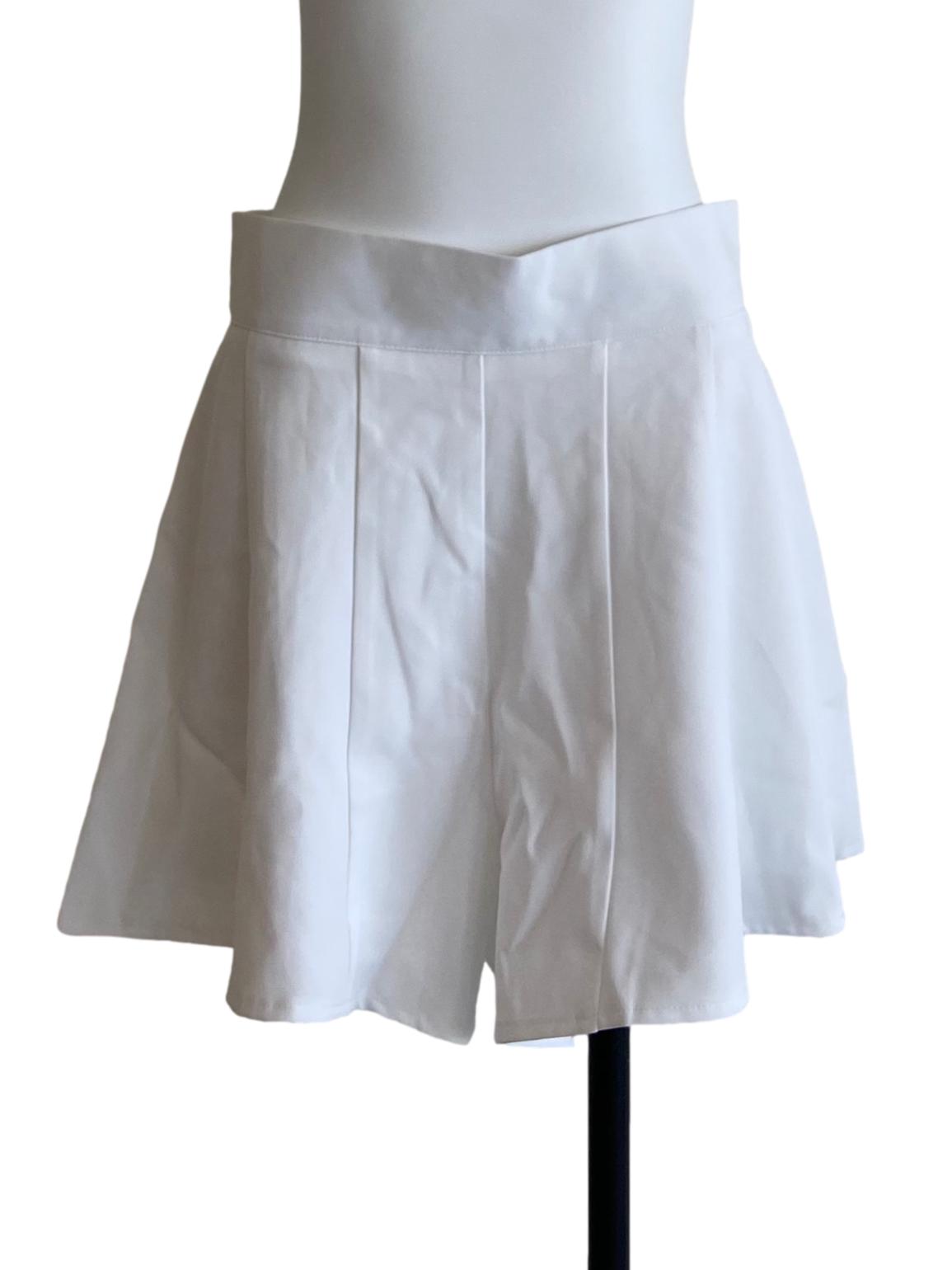 White Circle Shorts