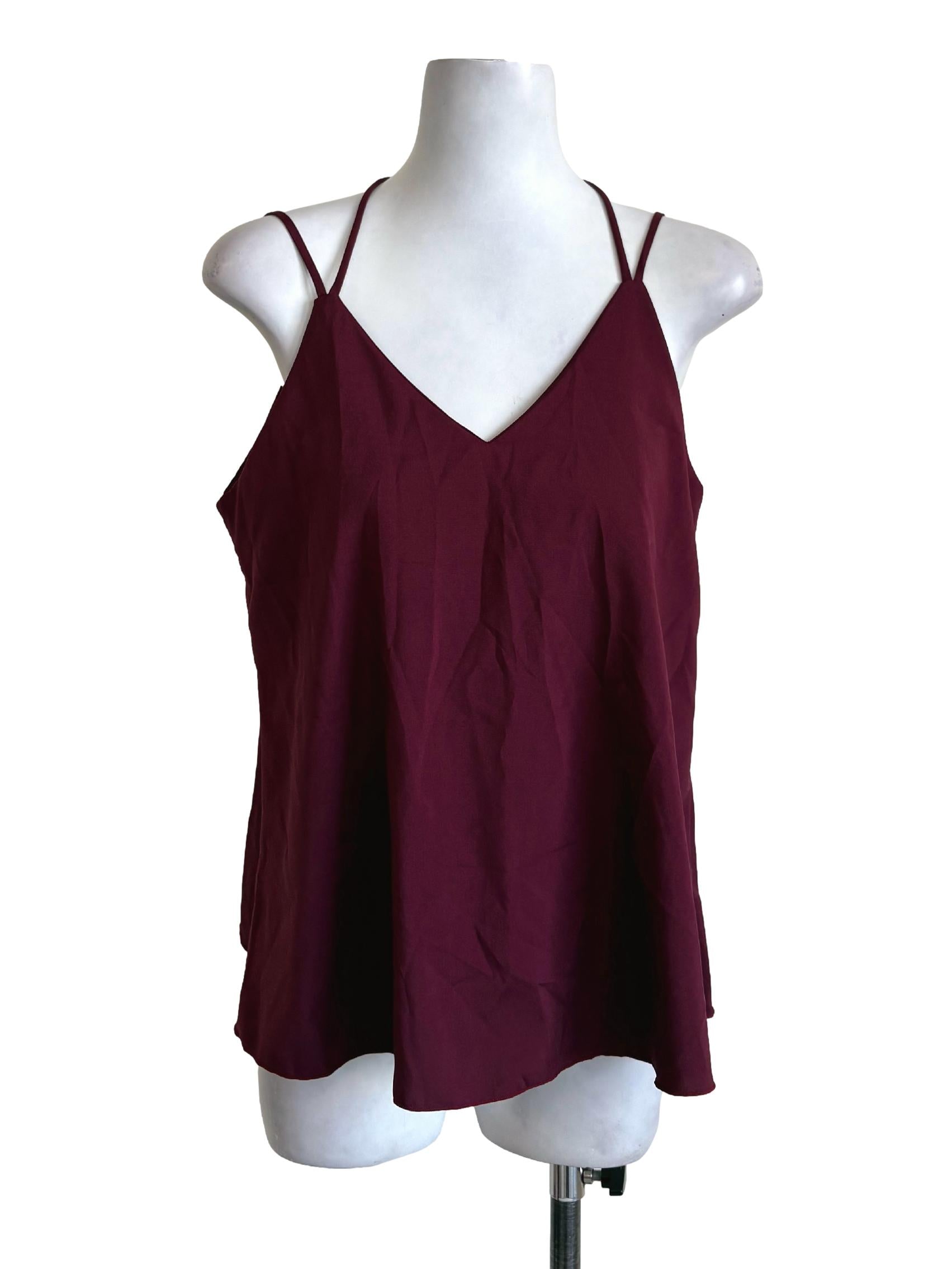 Sangria Cross Straps Top
