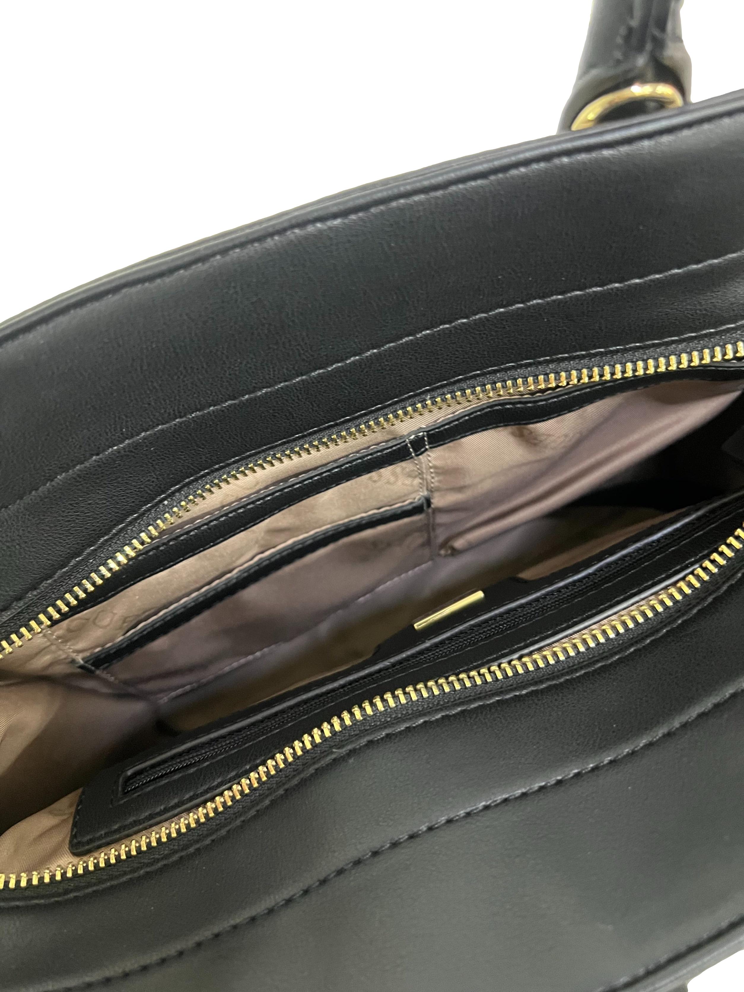 Black Pu Leather Handbag CSN