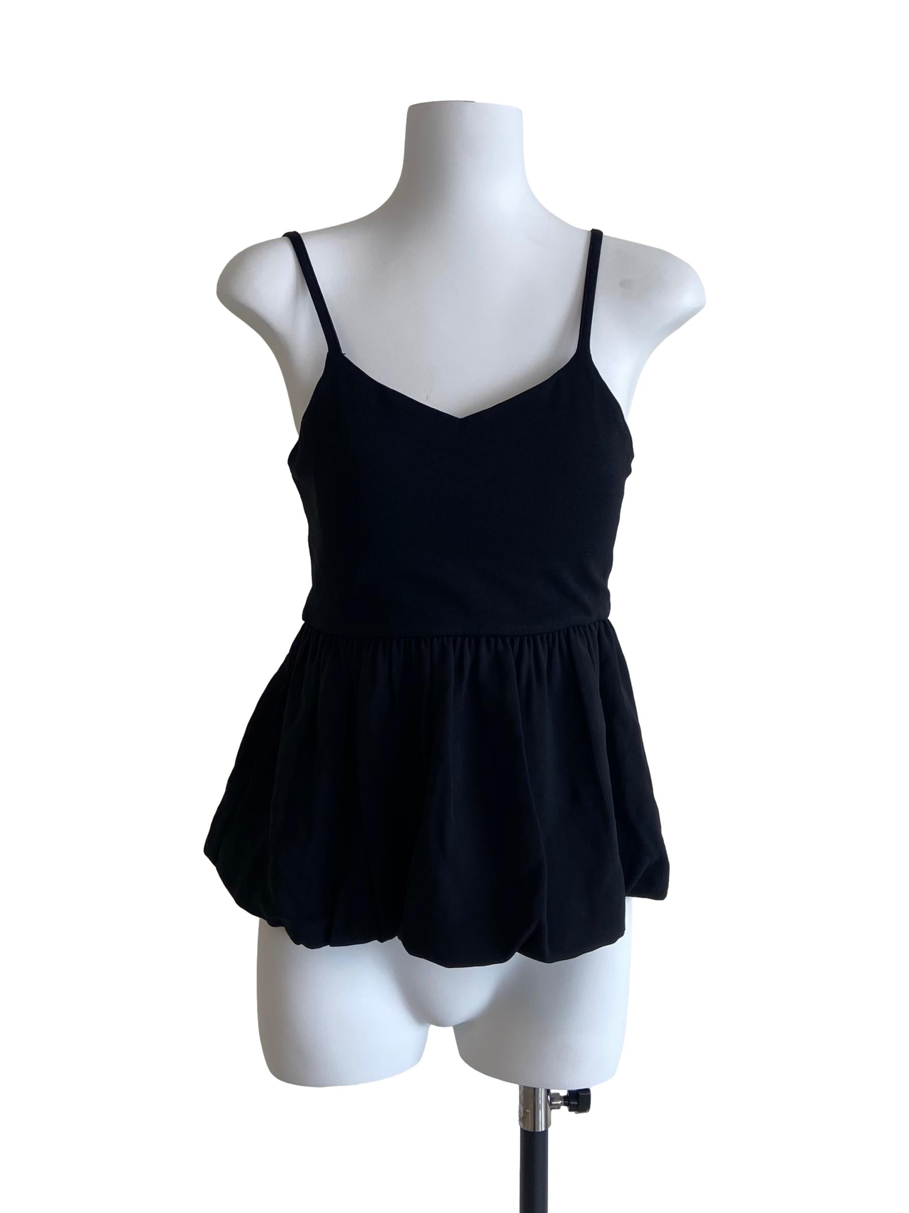 Black Cowl Sleeveless Top