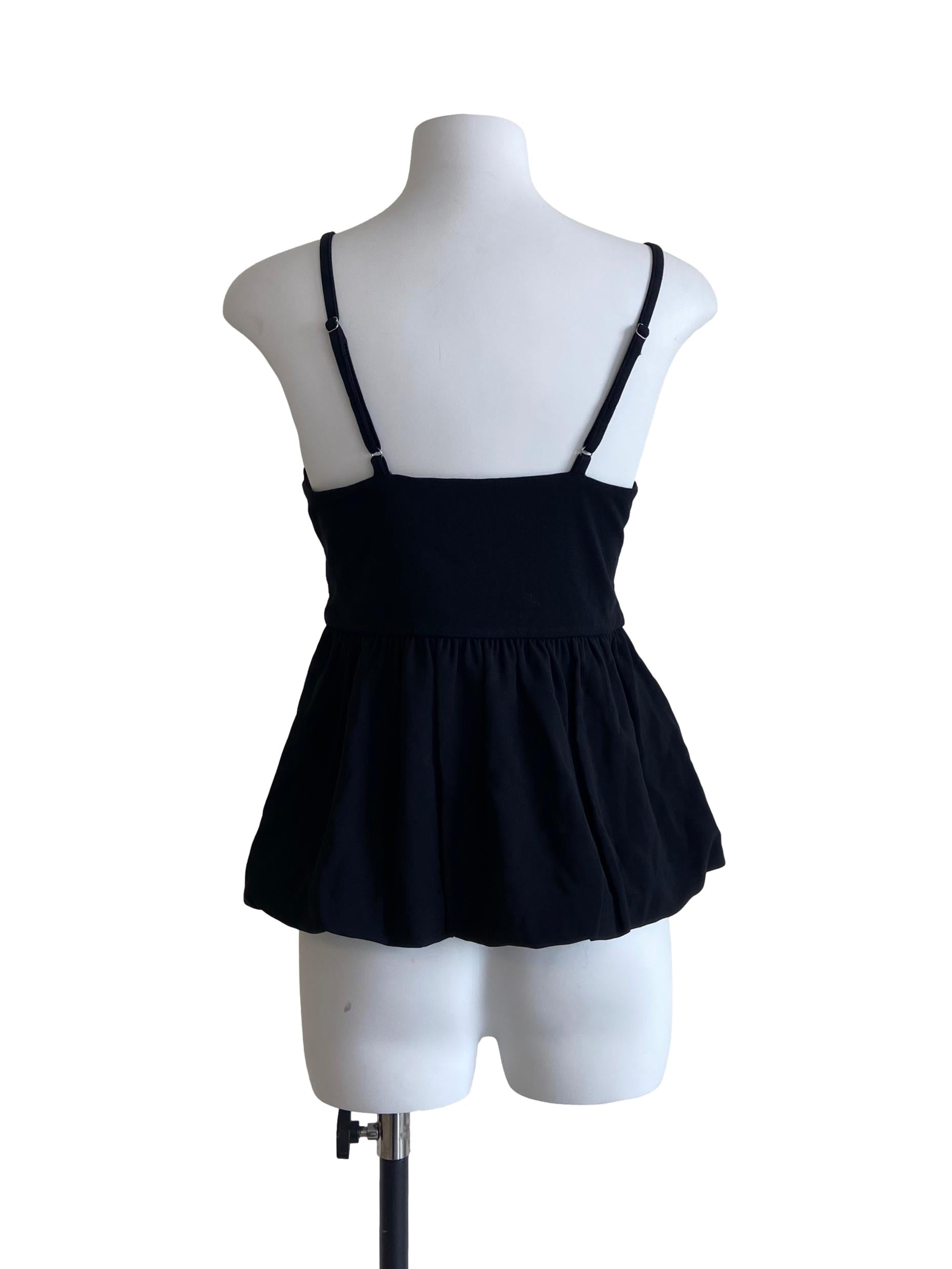 Black Cowl Sleeveless Top