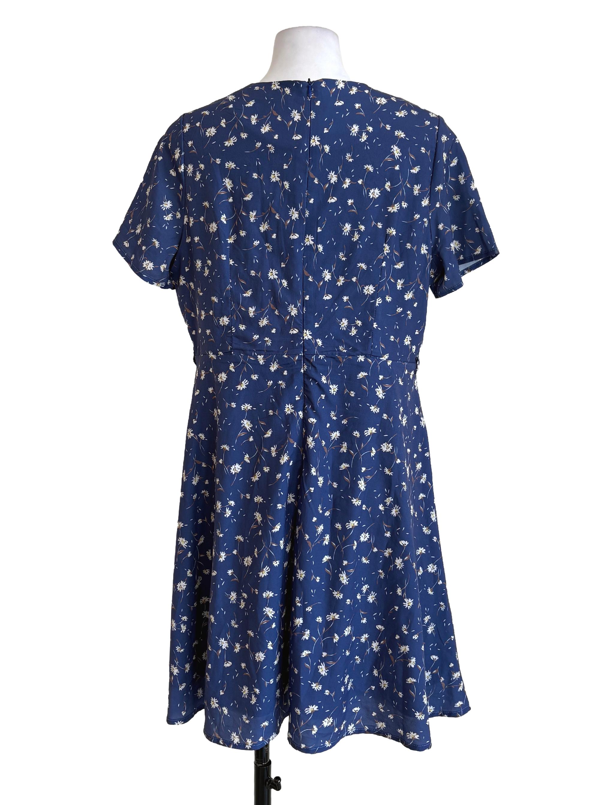 Berry Blue Floral Dress