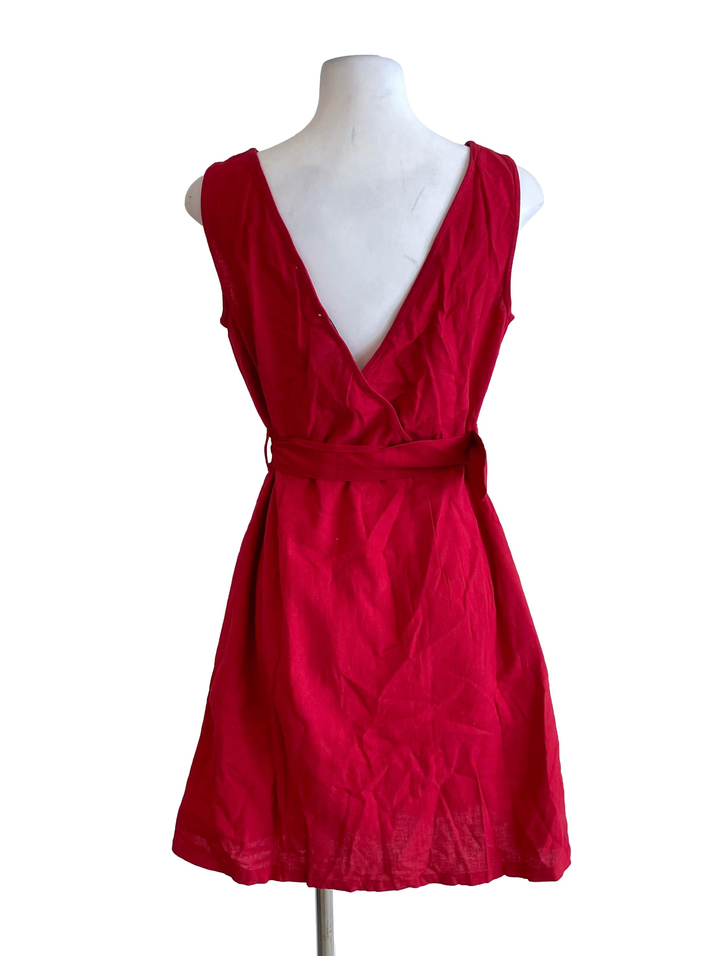 Red Button Down Dress