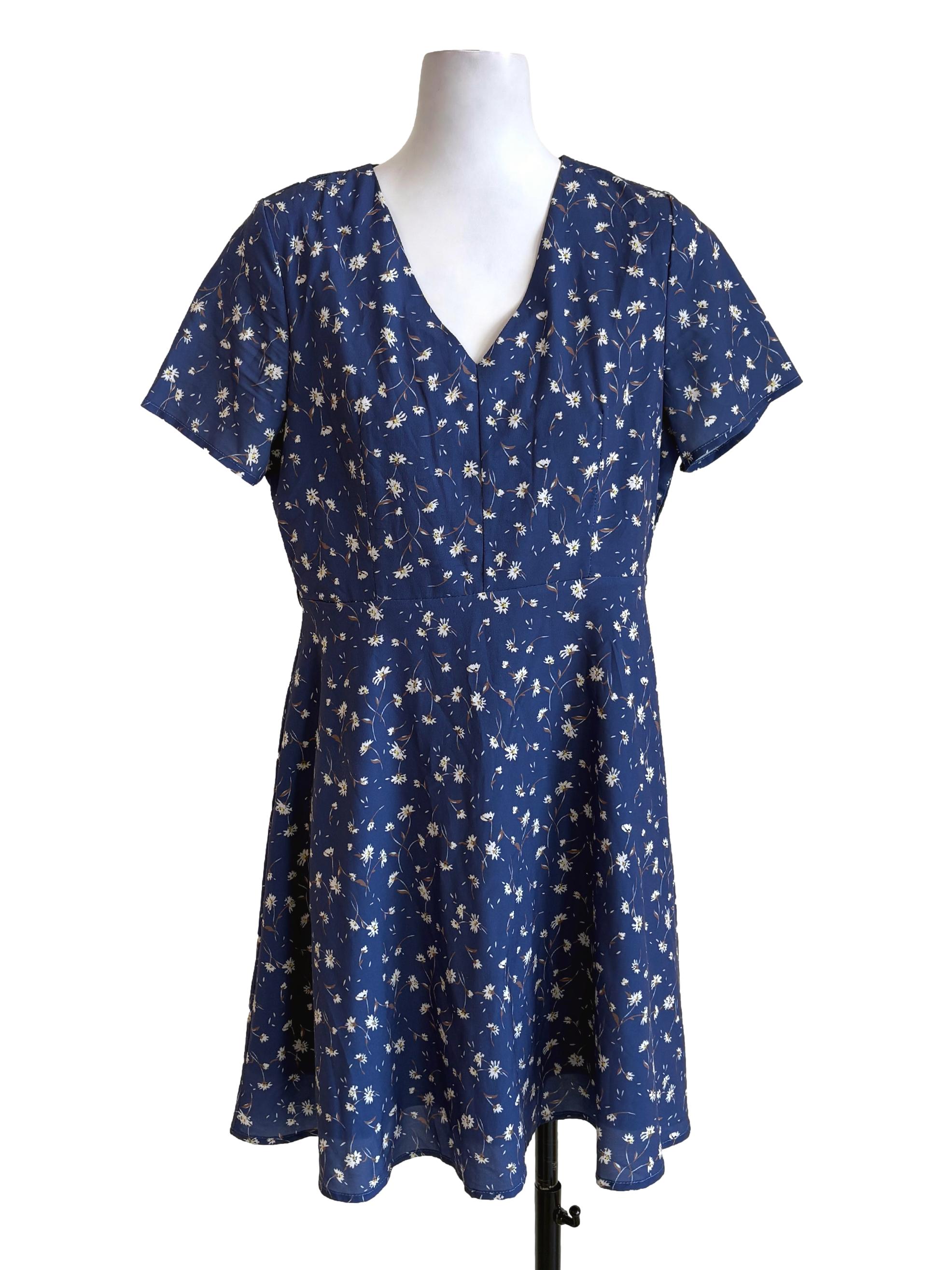 Berry Blue Floral Dress