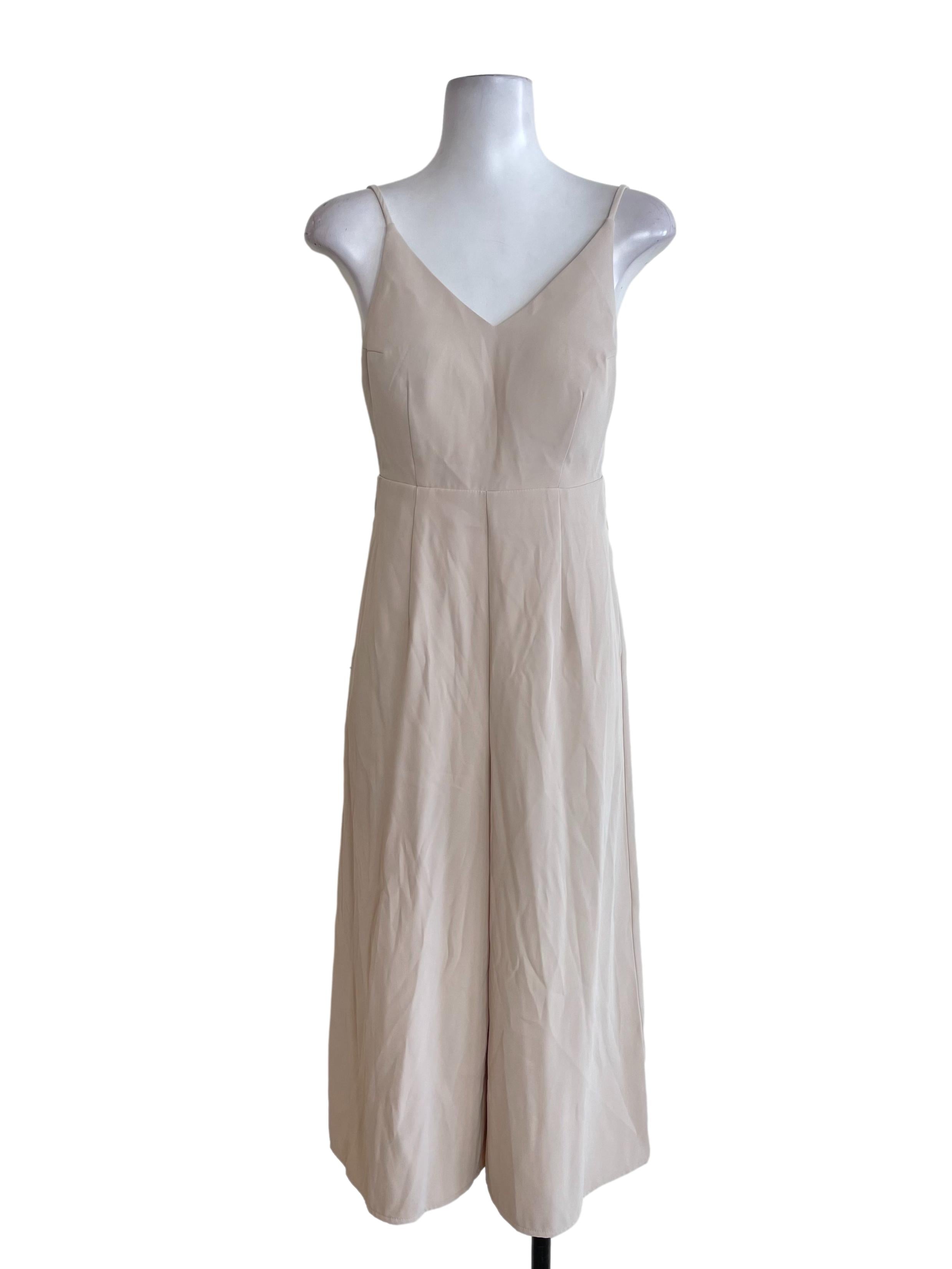 Beige Bralette Jumpsuit