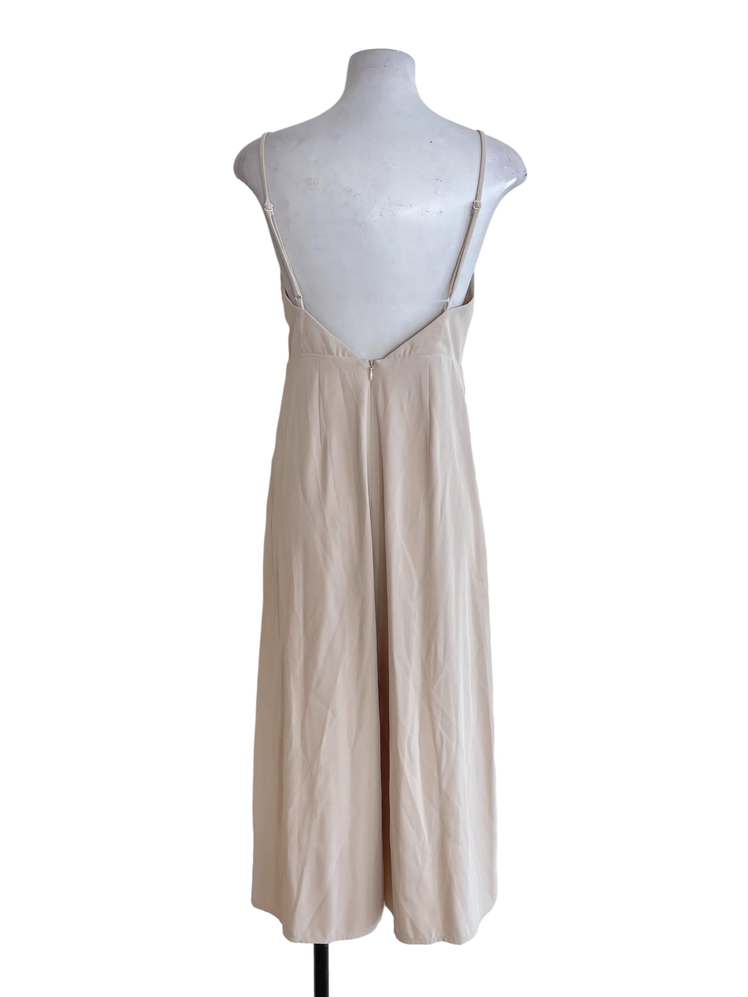 Beige Bralette Jumpsuit