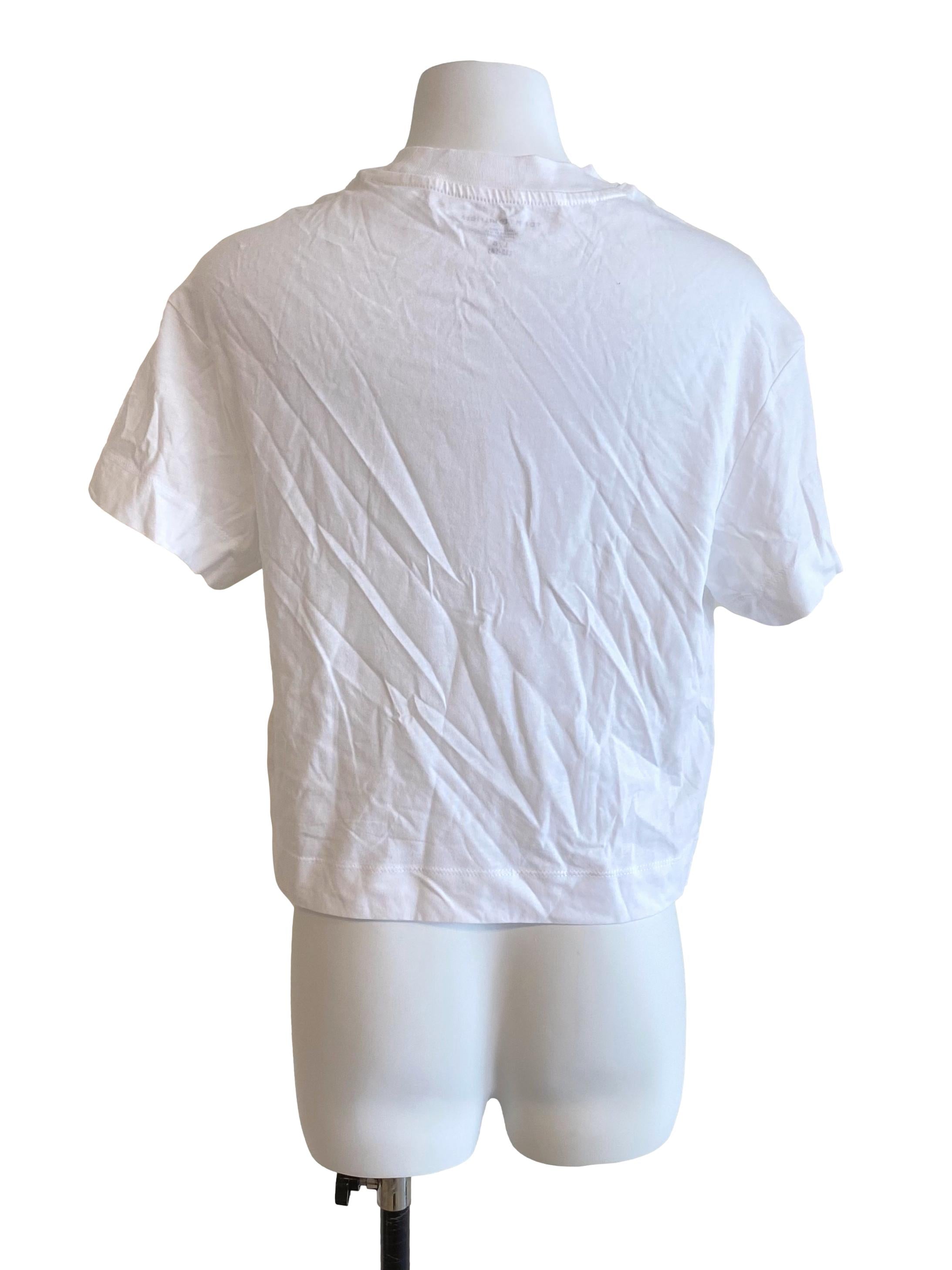 White Metallic Sequins Tee