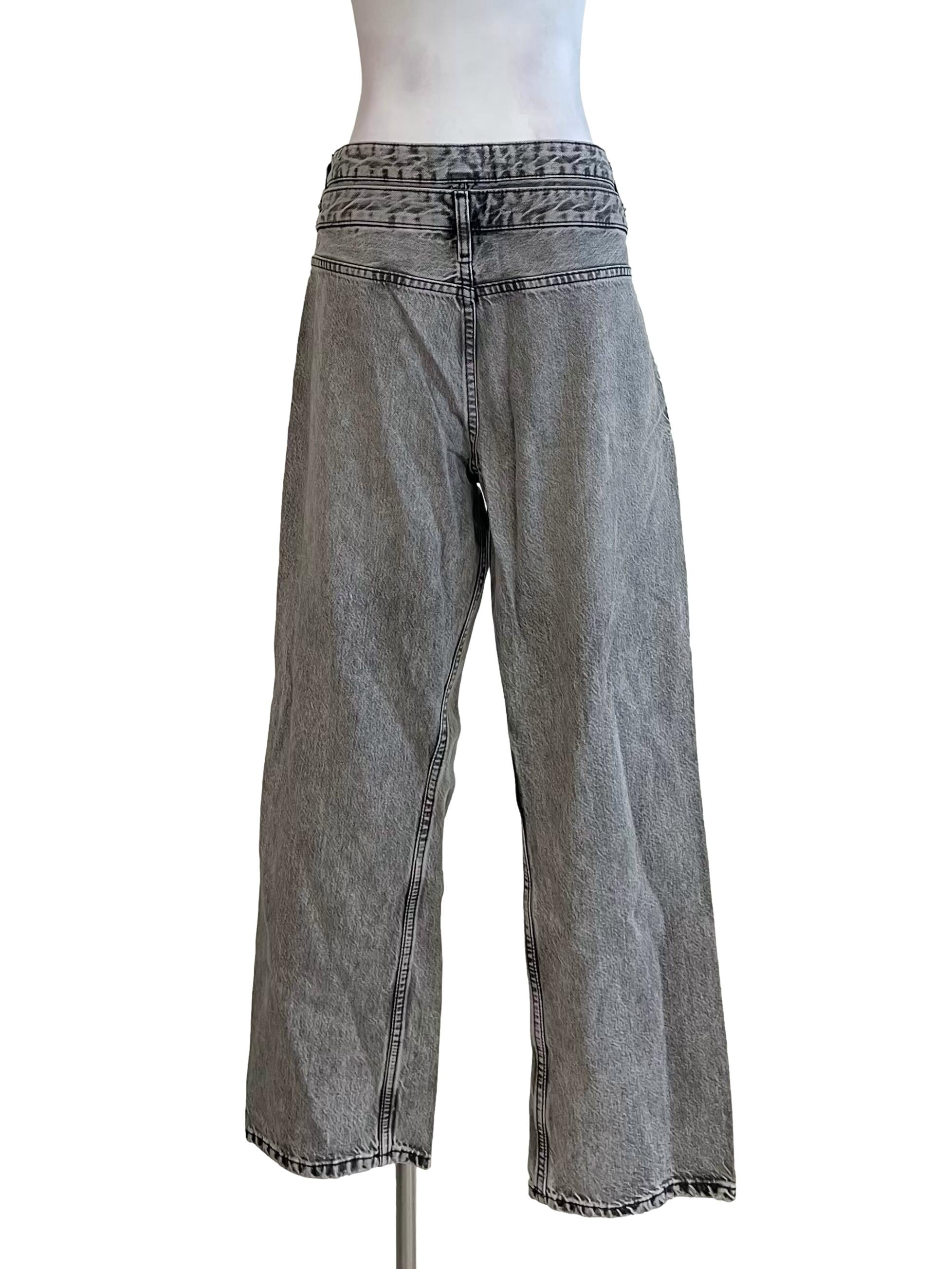 Coin Washed Straight Jeans