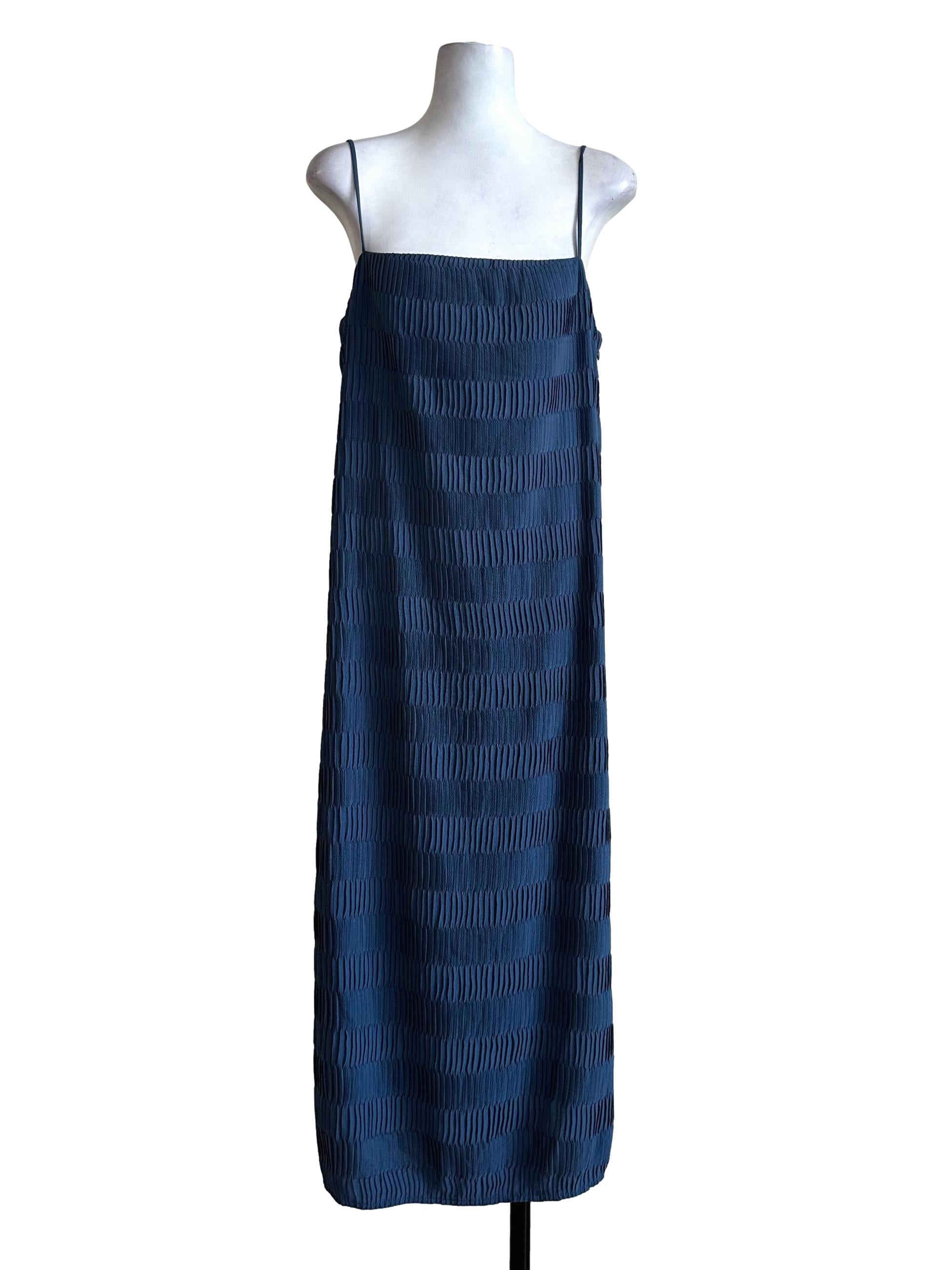 Peacock Blue Pattern Maxi Dress LB