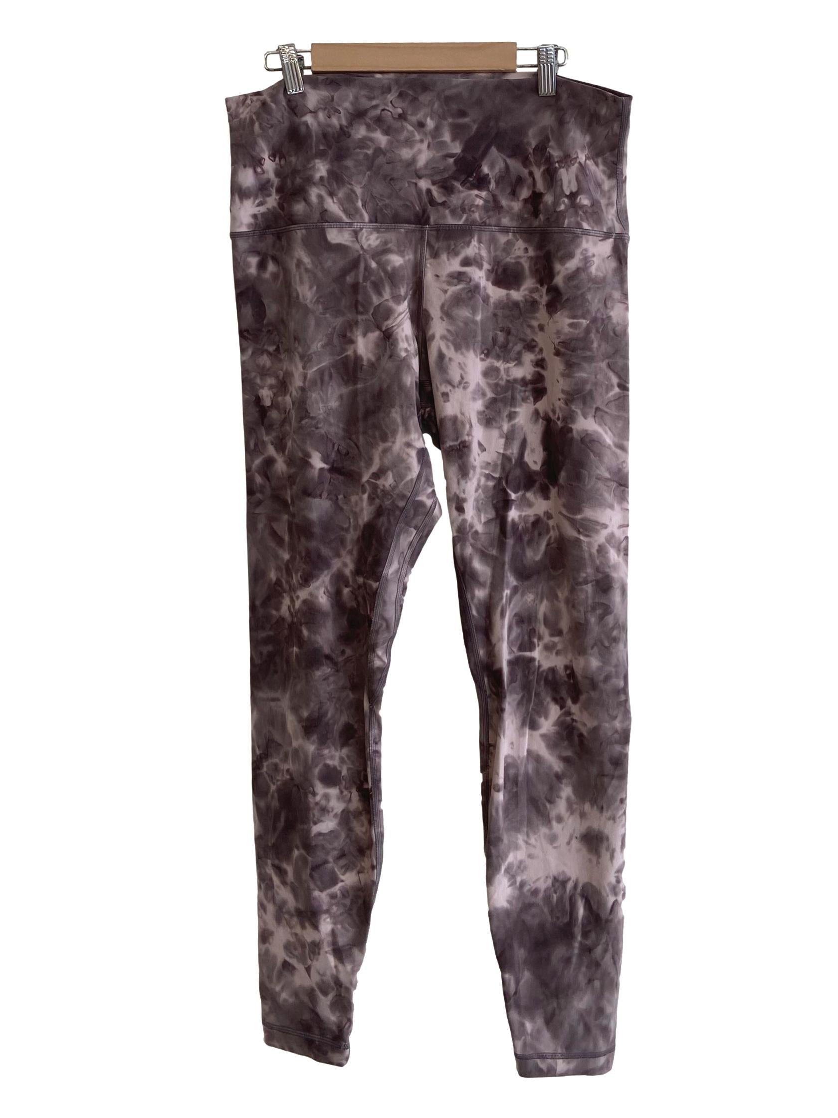 Brown & Pink Marble High Waisted Tights