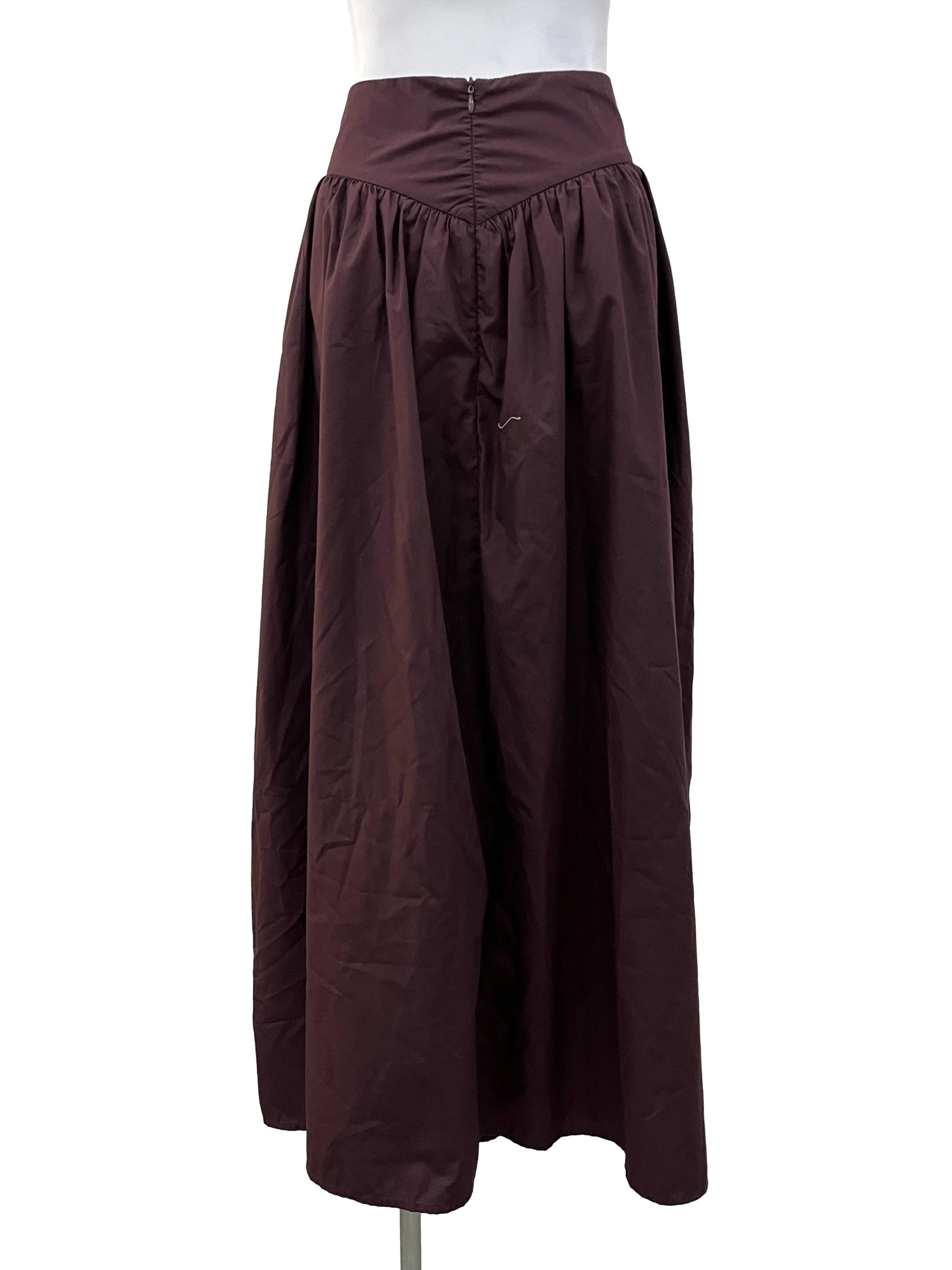 Plum Red Poof Skirt