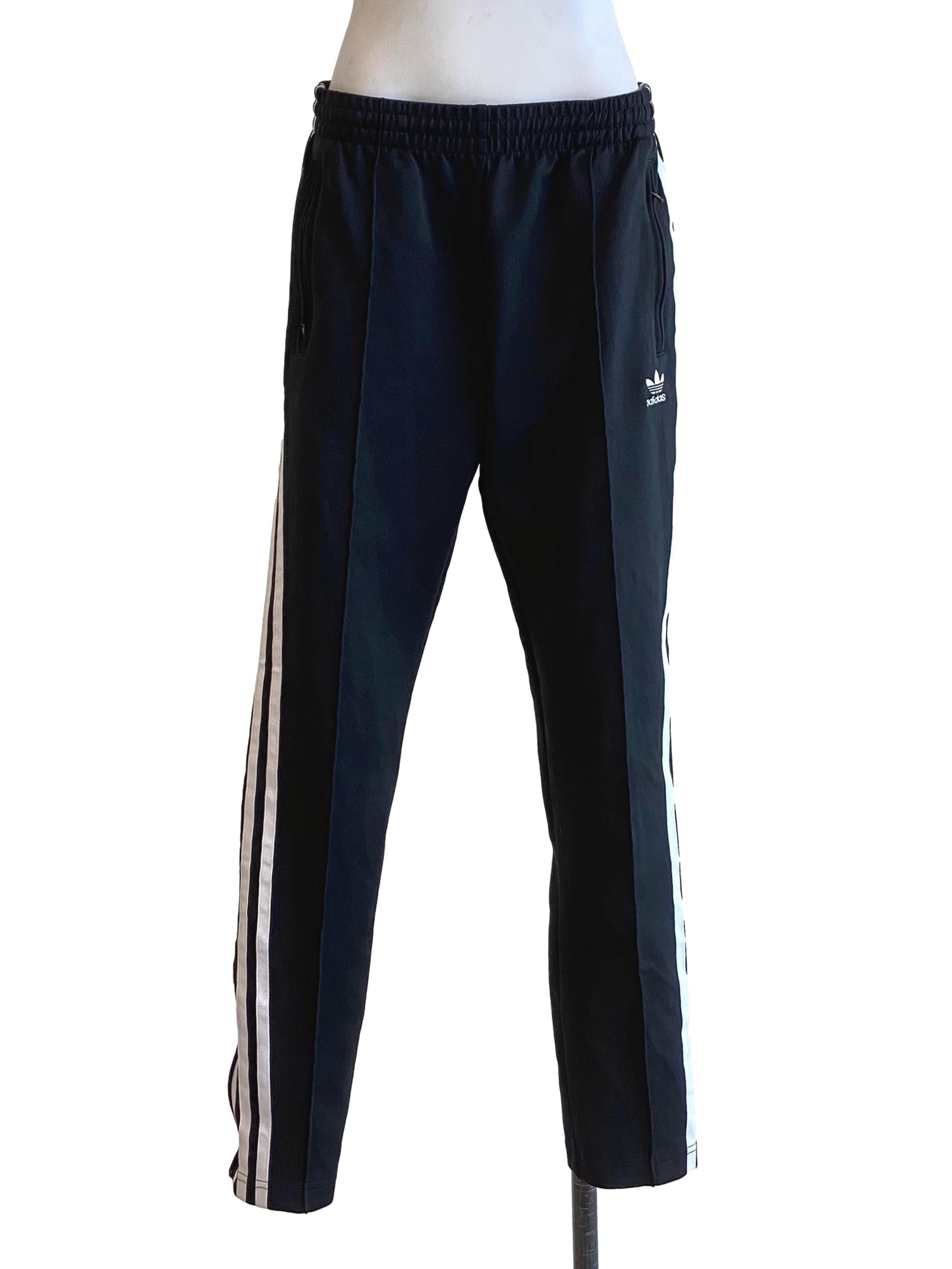 Black Stripes Fitted Pants