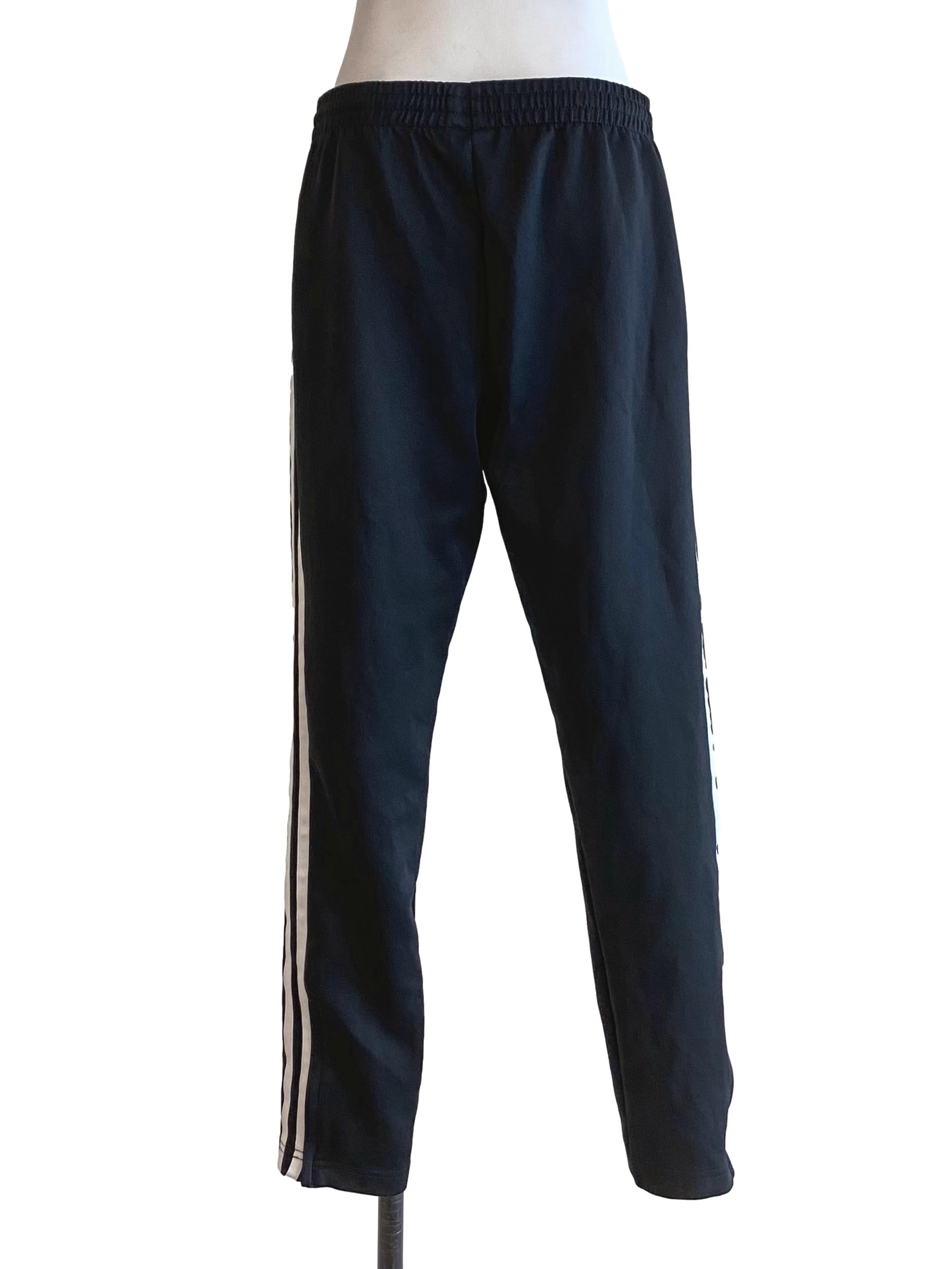 Black Stripes Fitted Pants