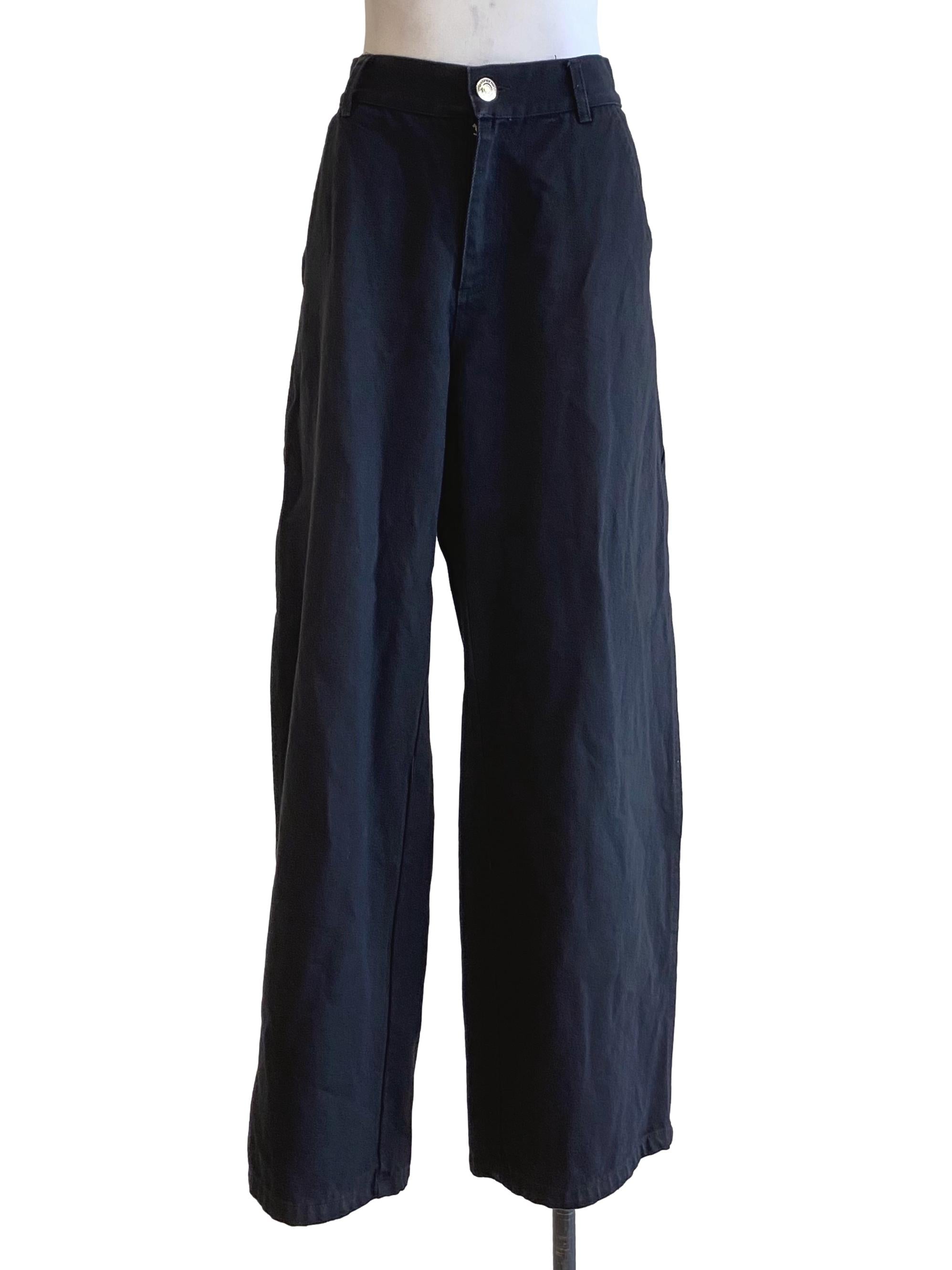 Black Wide-Leg Jeans