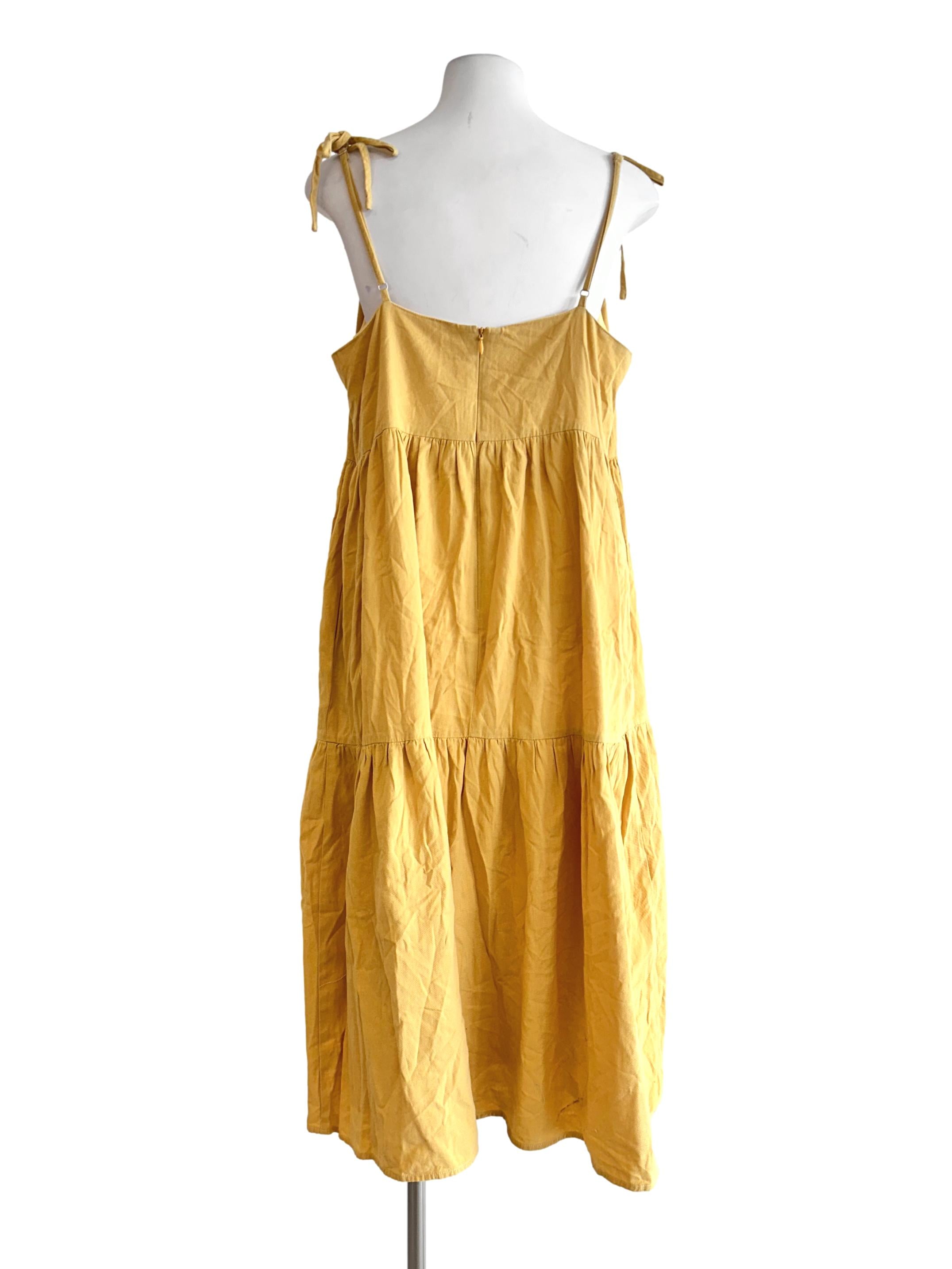 Yellow Sleeveless Maxi Dress