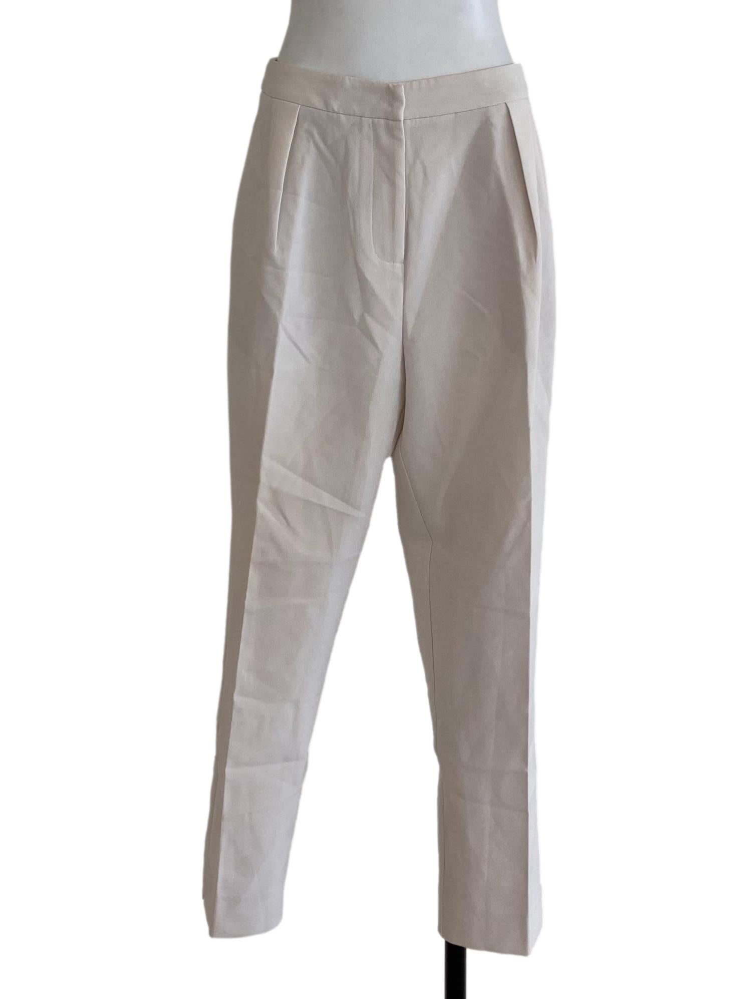 White Plain Long Pants