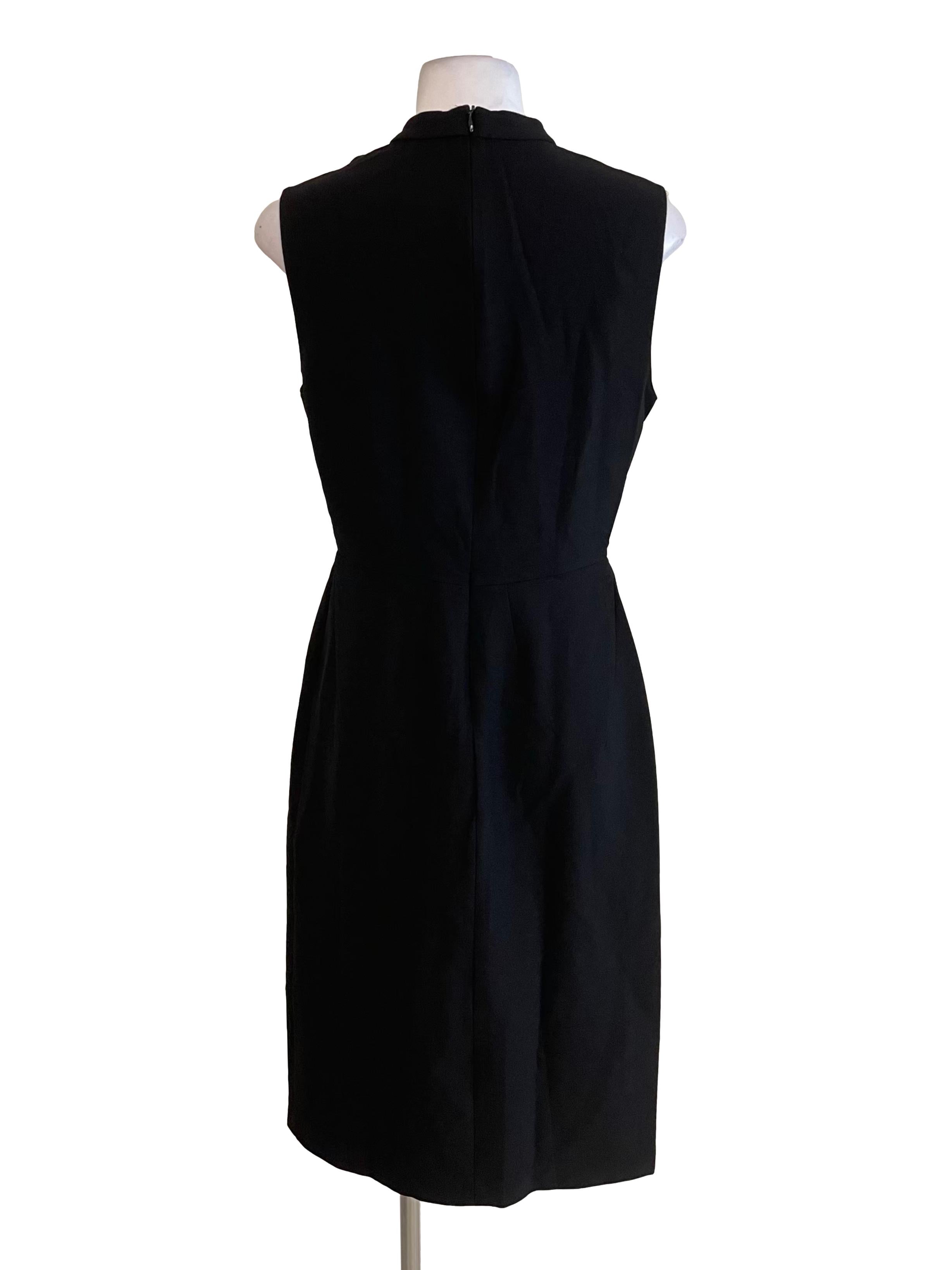 Black Tie Knot Collar Dress