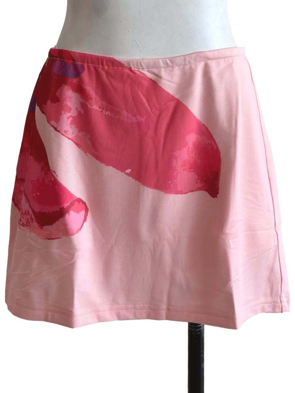 Pink Meranda Mesh Skorts