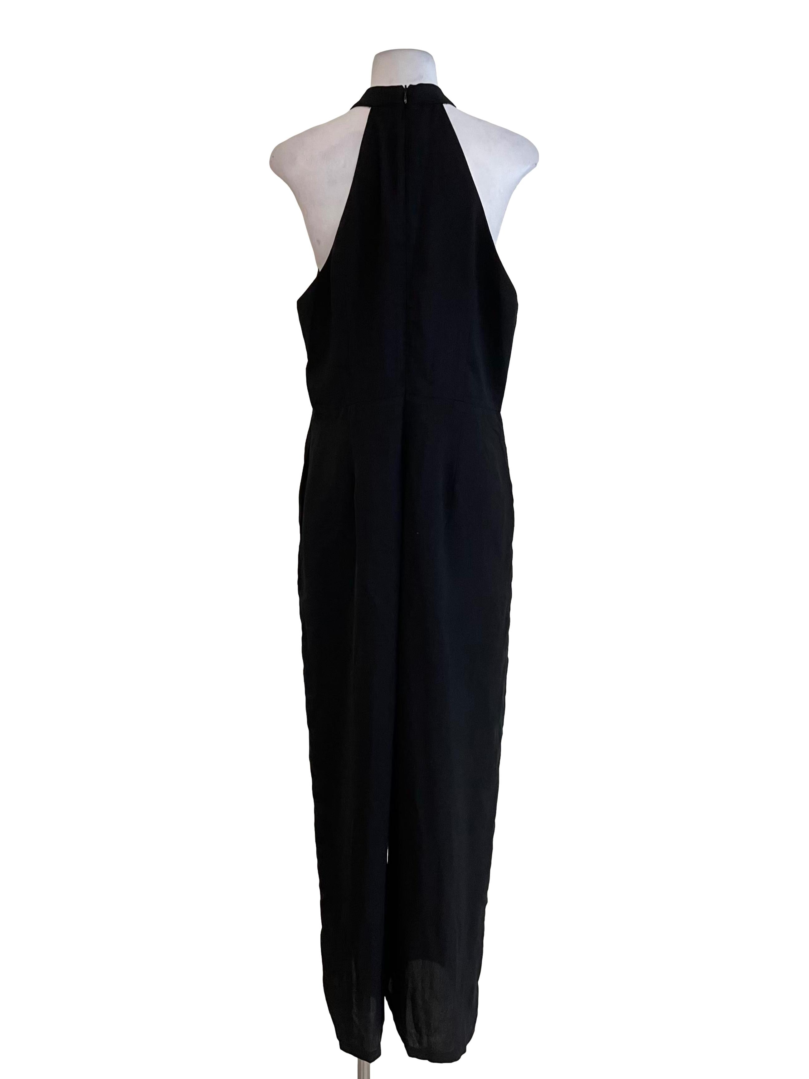 Black Halter Neck Jumpsuit