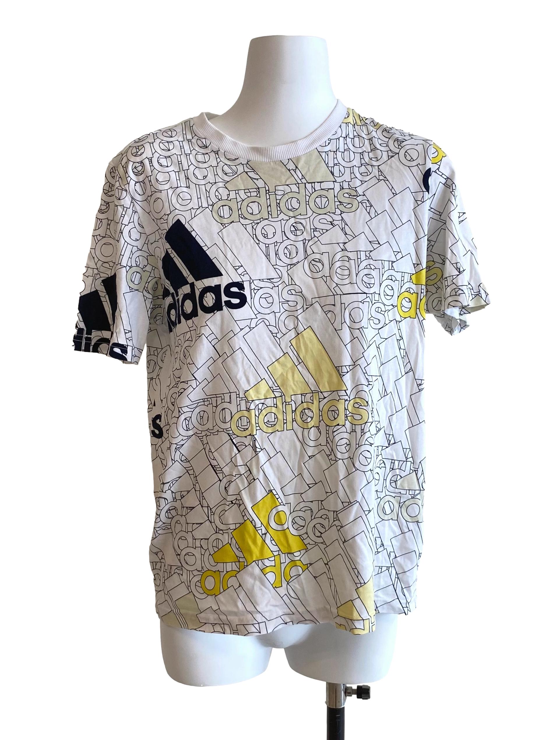 White Doodled Short Sleeve Shirt