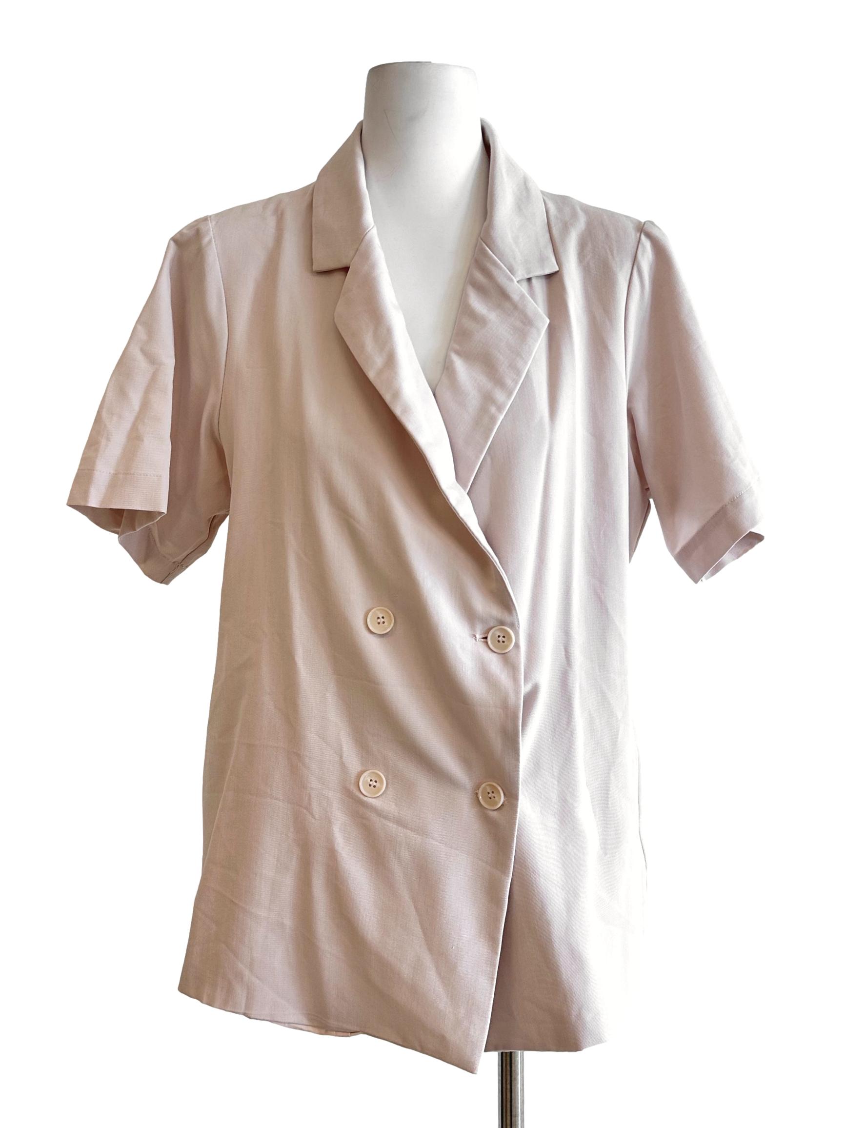 Lemonade Pink Collar Top