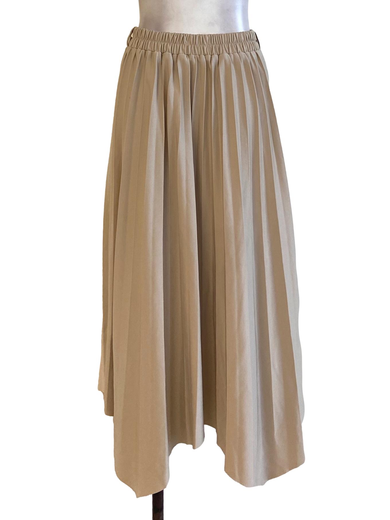 Linen Accordion Stretchable Flowy Skirts