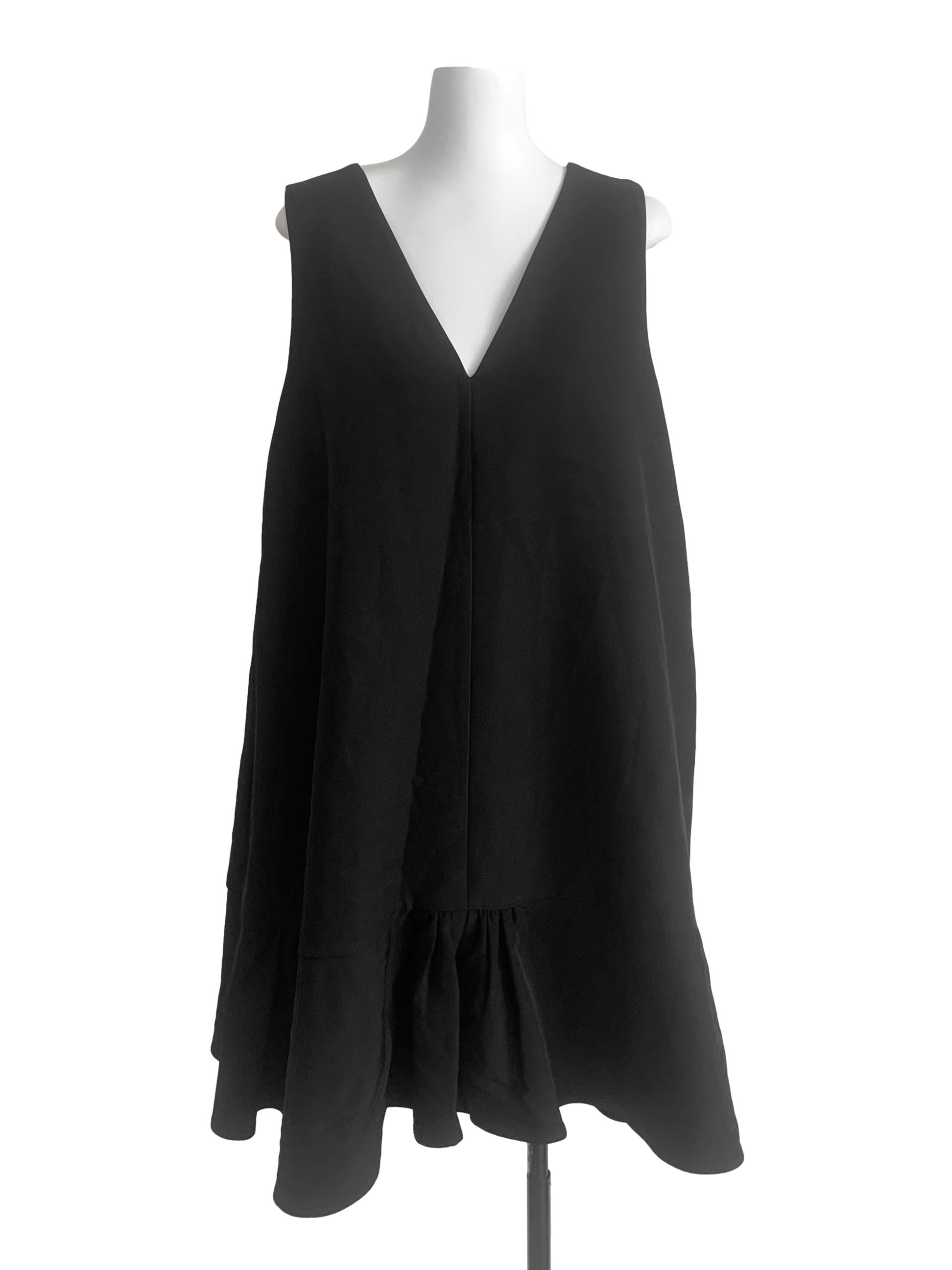 Black V Neck Dress LB