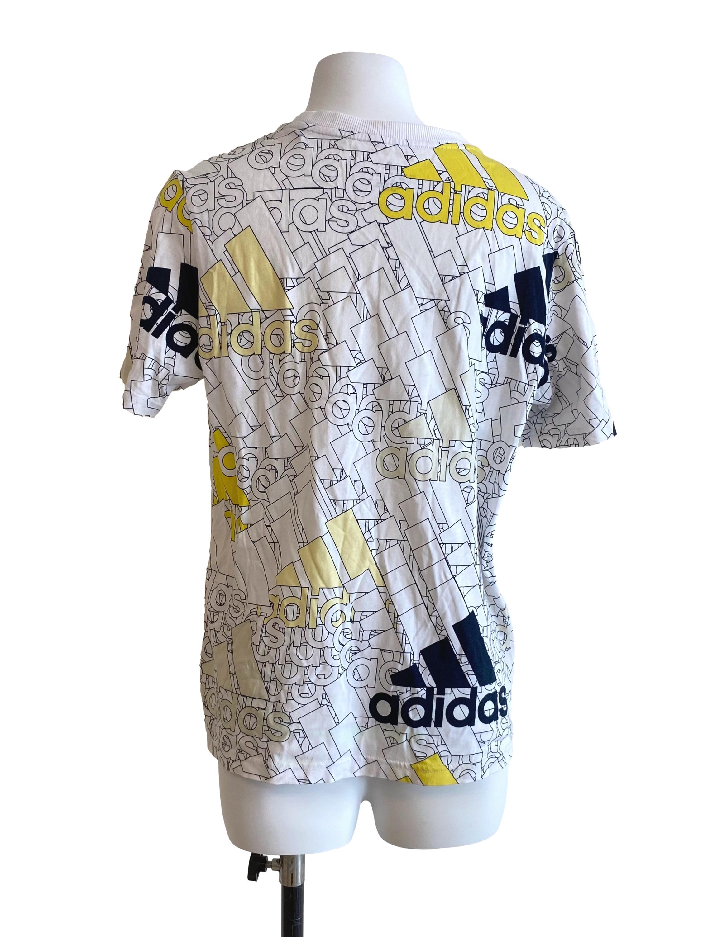 White Doodled Short Sleeve Shirt