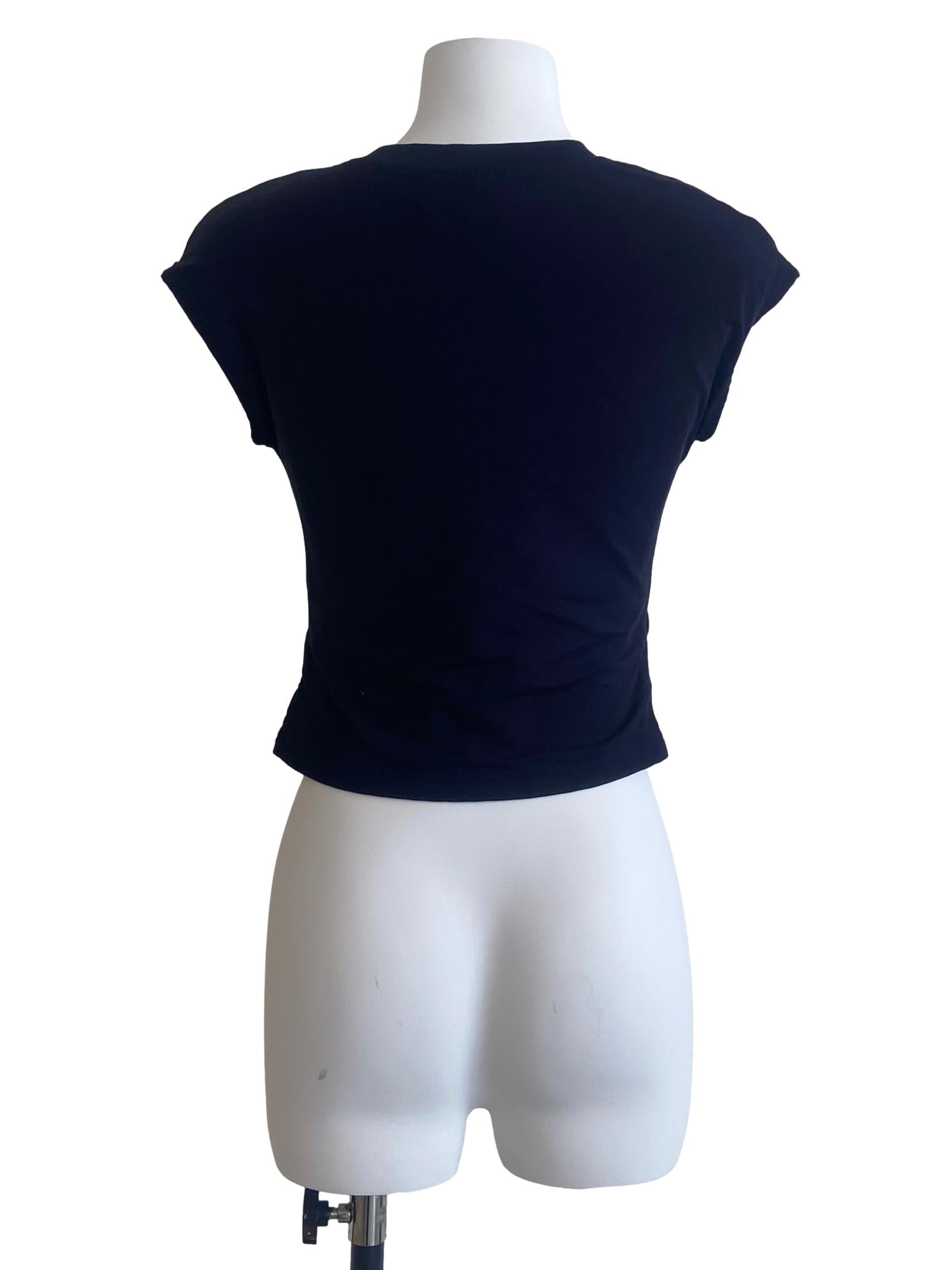 Navy Blue Fit Sleeveless Top