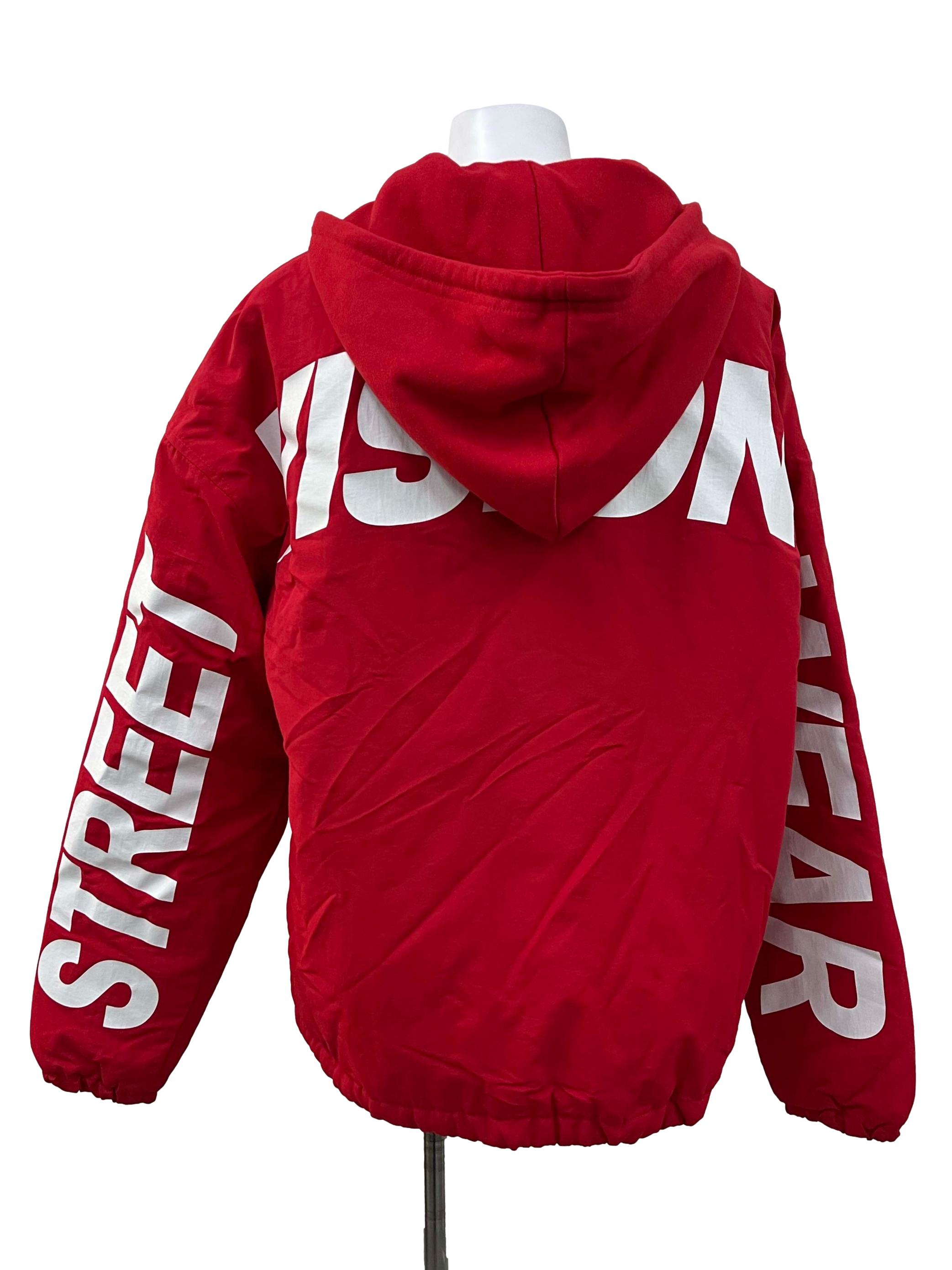 Bright Red Hooded Jacket