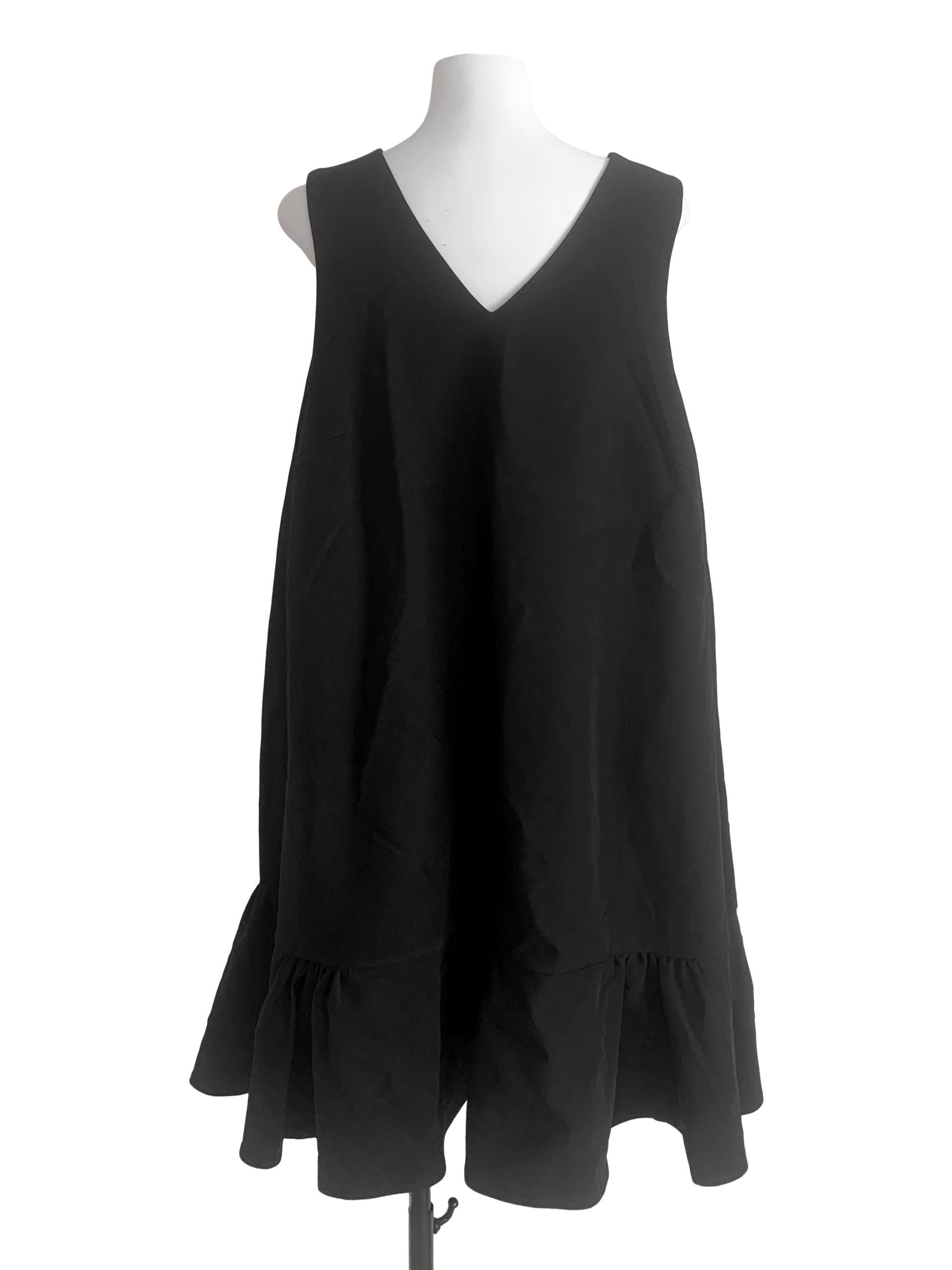 Black V Neck Dress LB