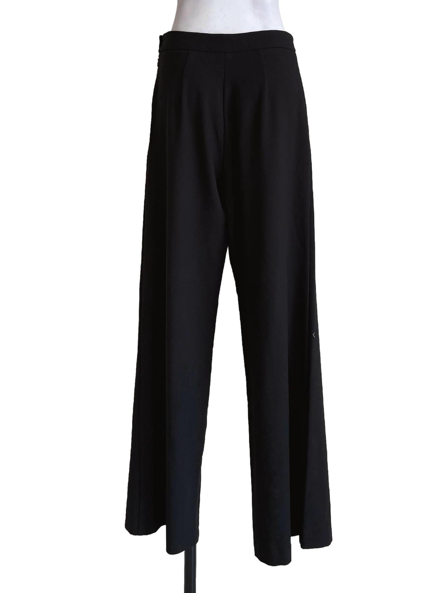 Black Solid Dress Pants