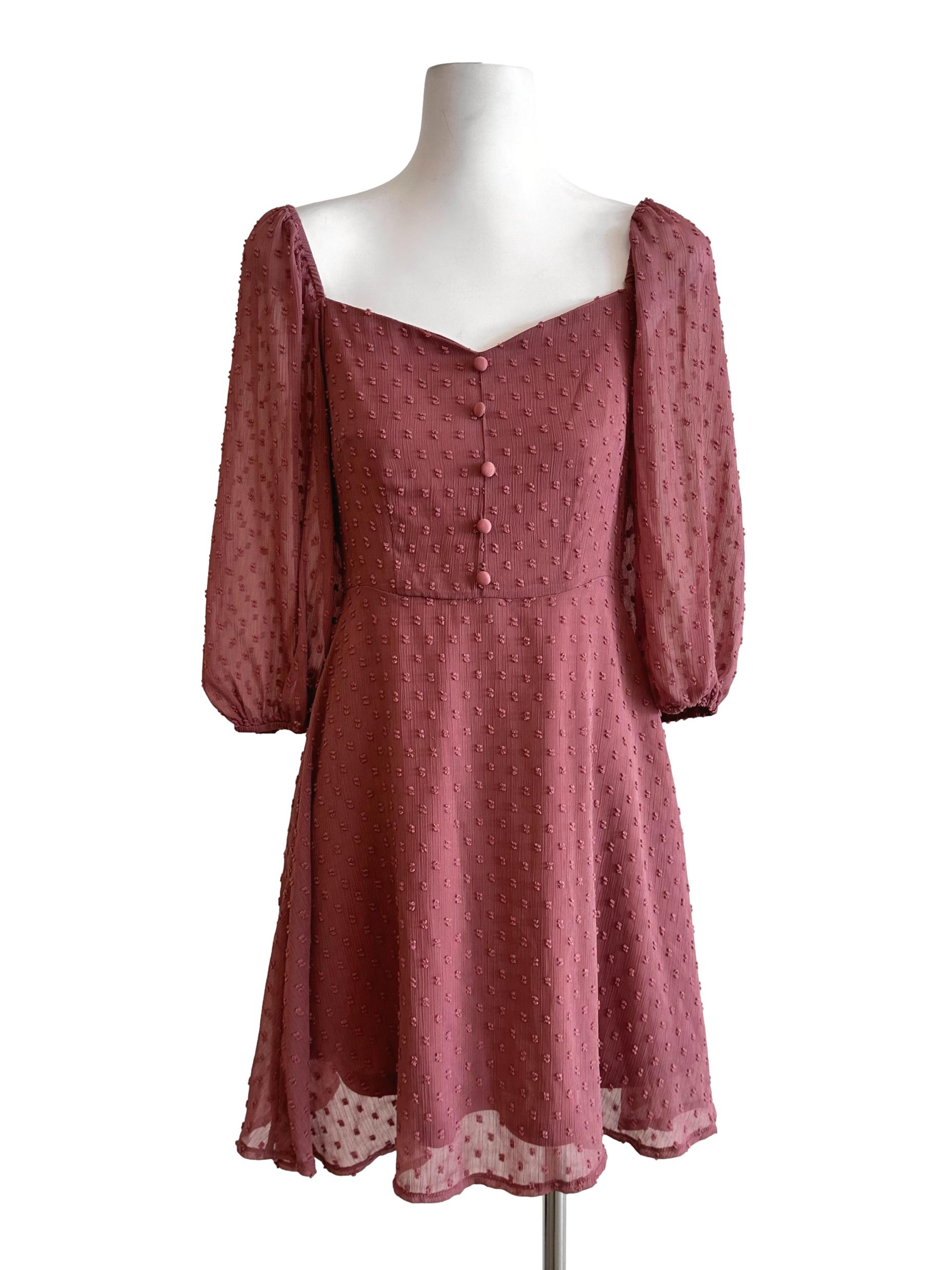 Rosewood Pink Dots Mini Dress