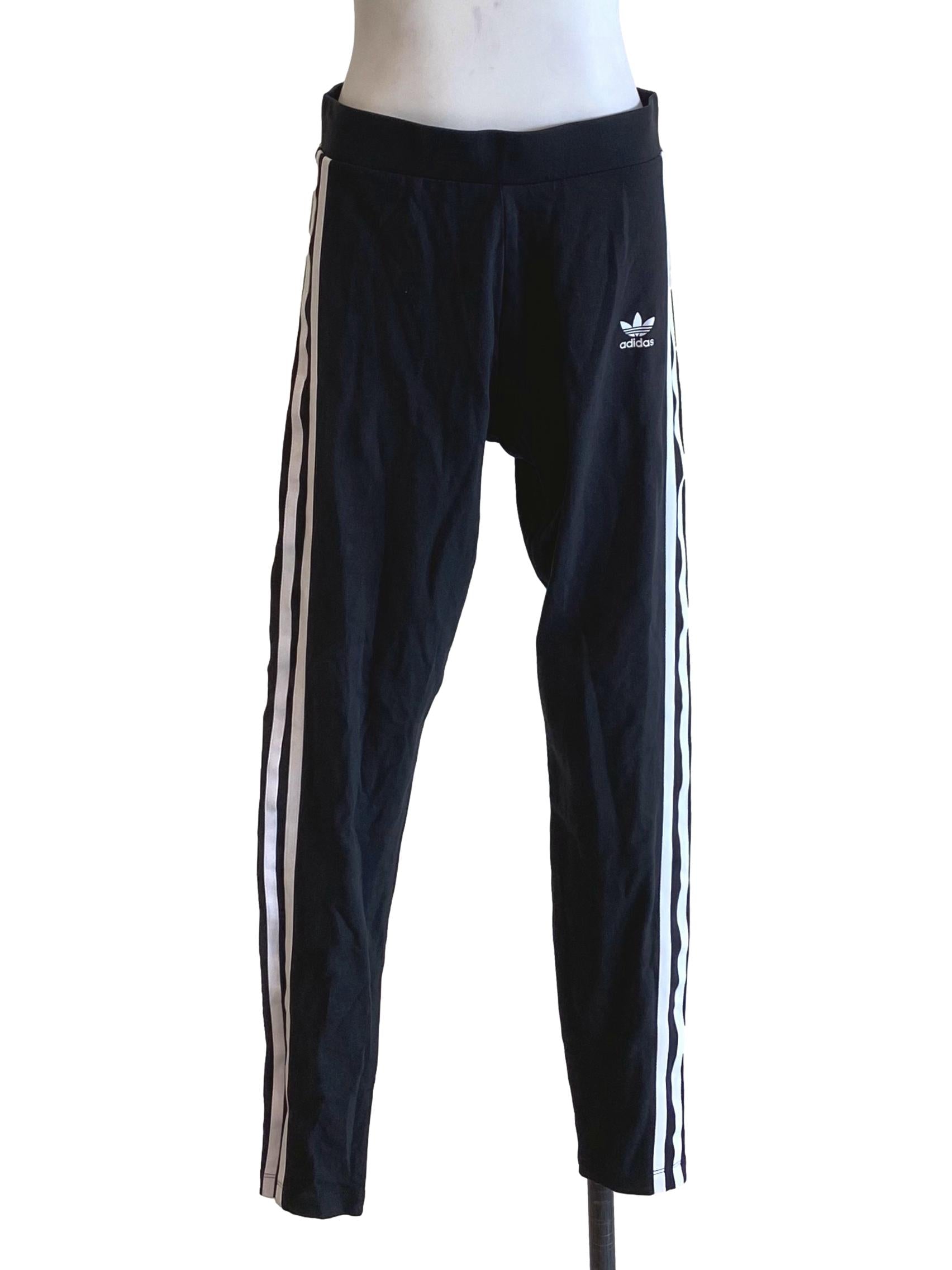 Black Stripes Legging Pants
